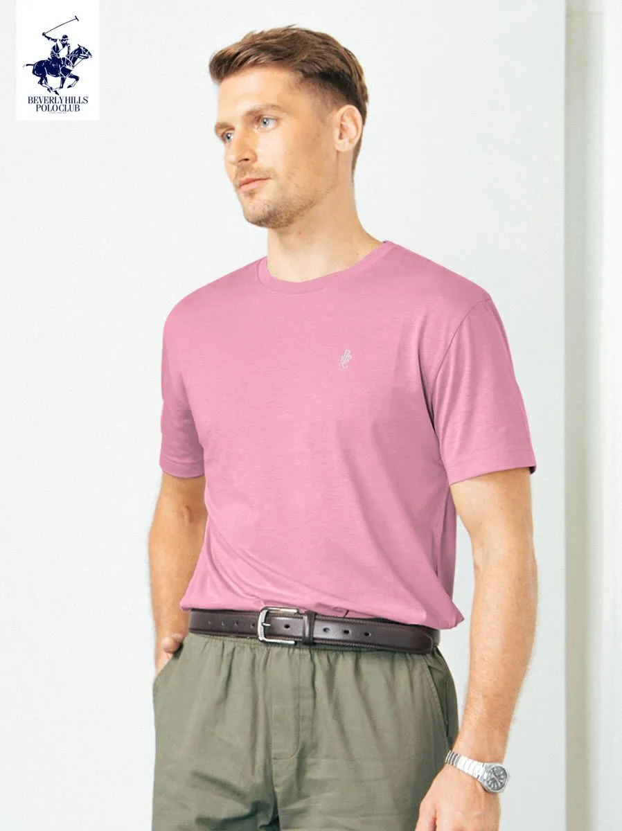 BEVERLY HILLS POLO CLUB Pink Unisex T-Shirt REGULAR-FIT Model BNSP102