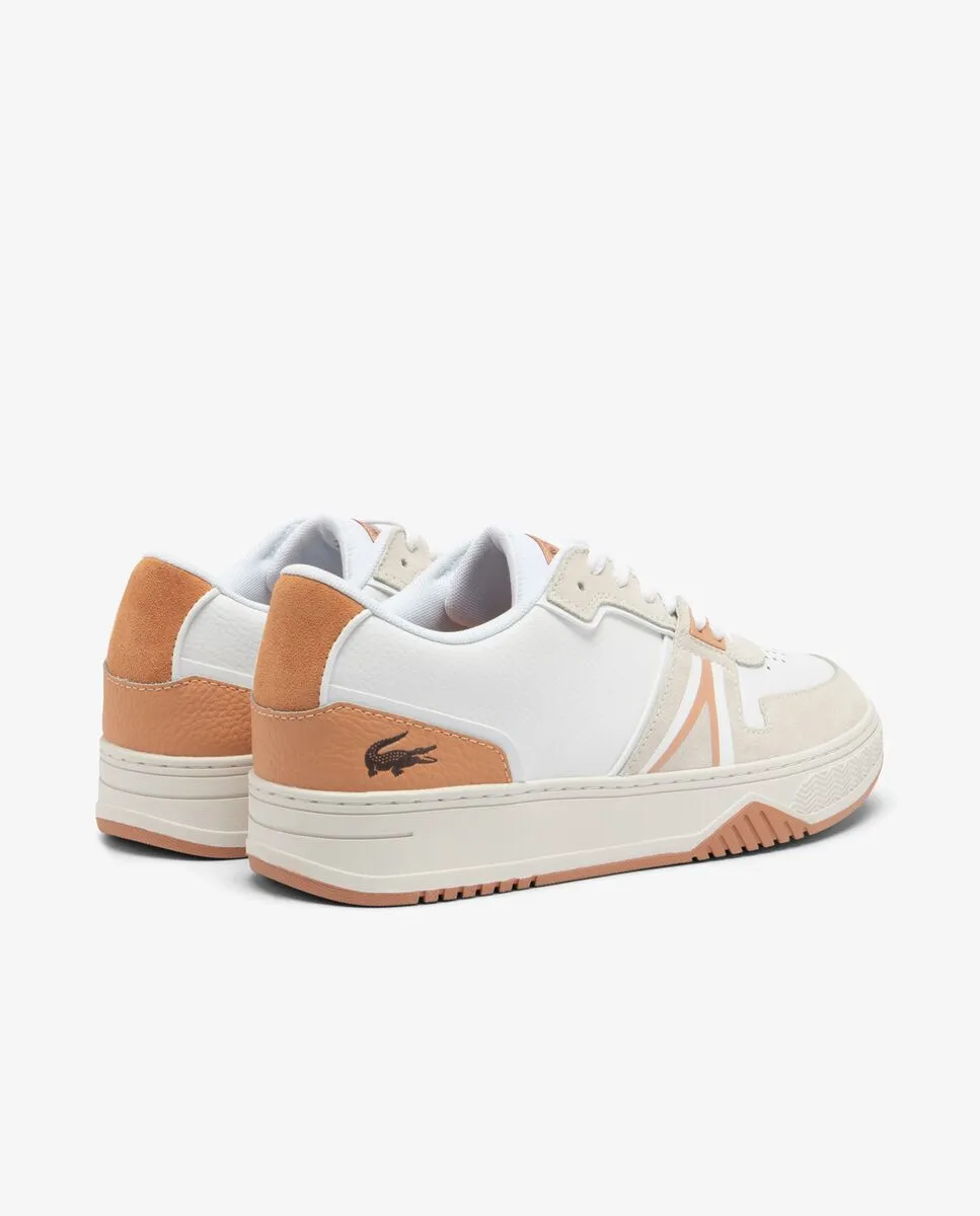 LACOSTE Men’s L001 Sport-Inspired Leather Trainers White
