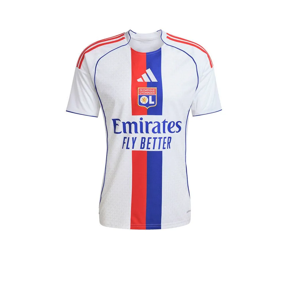 ADIDAS Men Olympique Lyonnais Home 2025/26 Jersey White - AD001AP730EMTH
