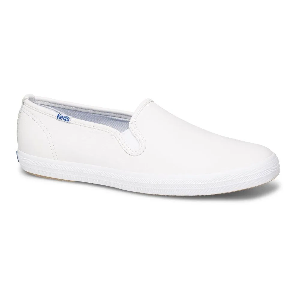 KEDS White Keds Champion Core Slip Leather