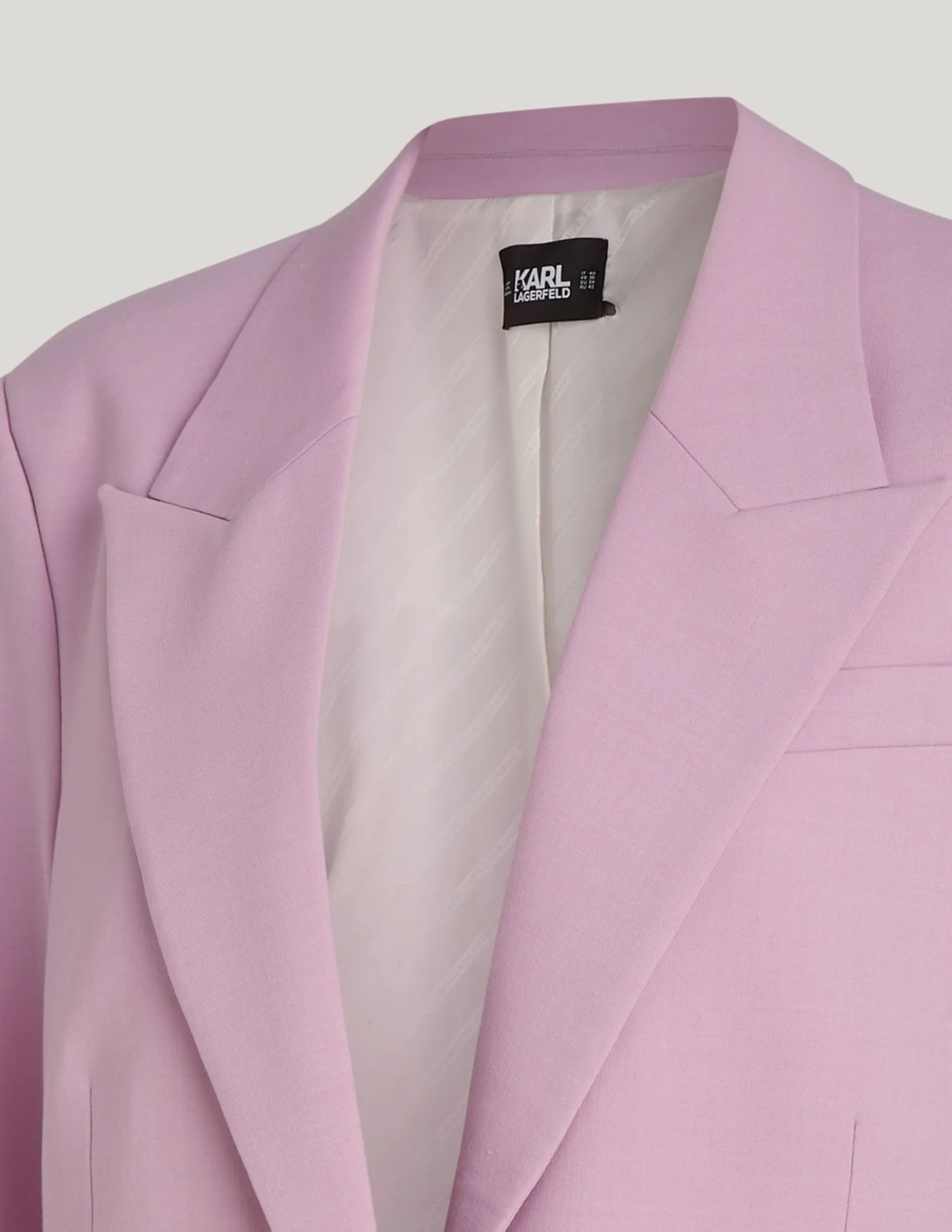 KARL LAGERFELD RTW-1 HUN KIM'S EDIT TAILORED  WOMEN JACKET ORCHID BOUQUET