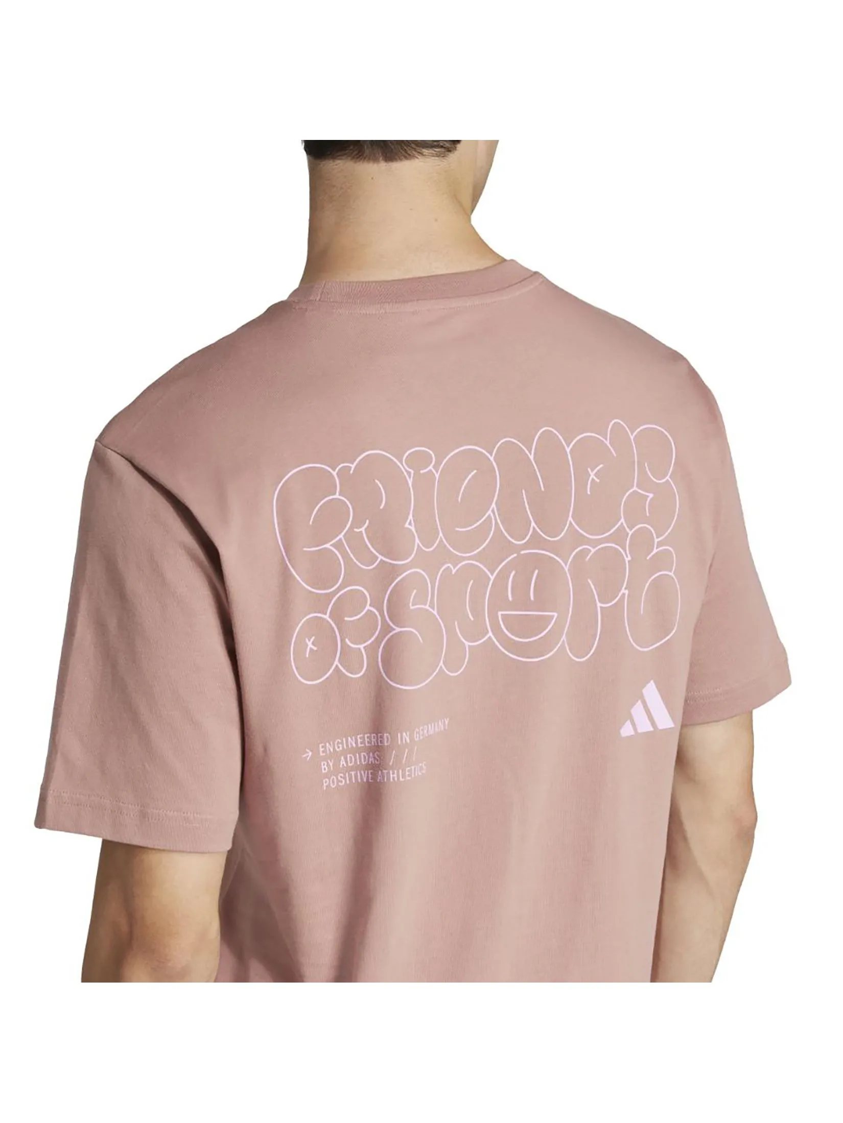 ADIDAS Men T-Shirt Lounge Verbiage Friends of Sport Graphic