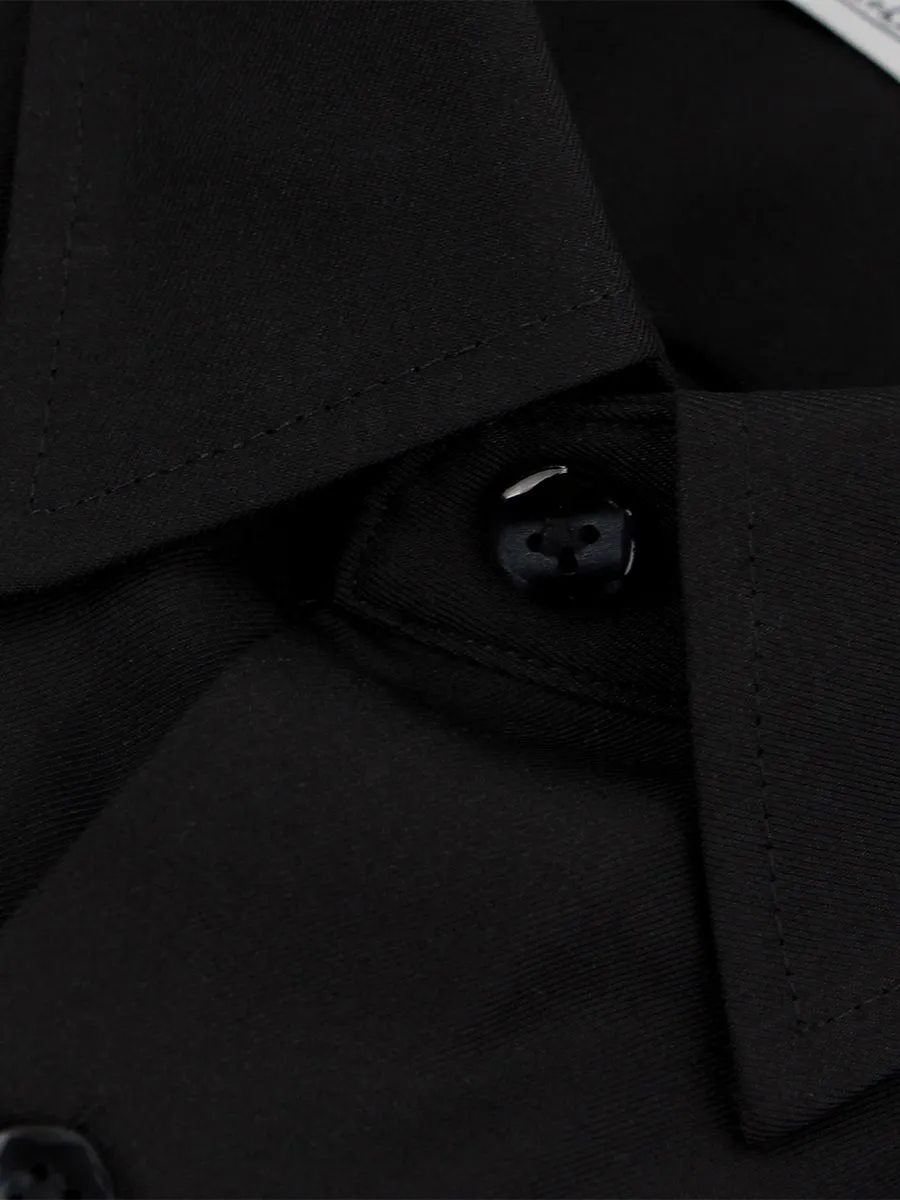 GIORDANO Men's Twill Easy Care Shirts Black