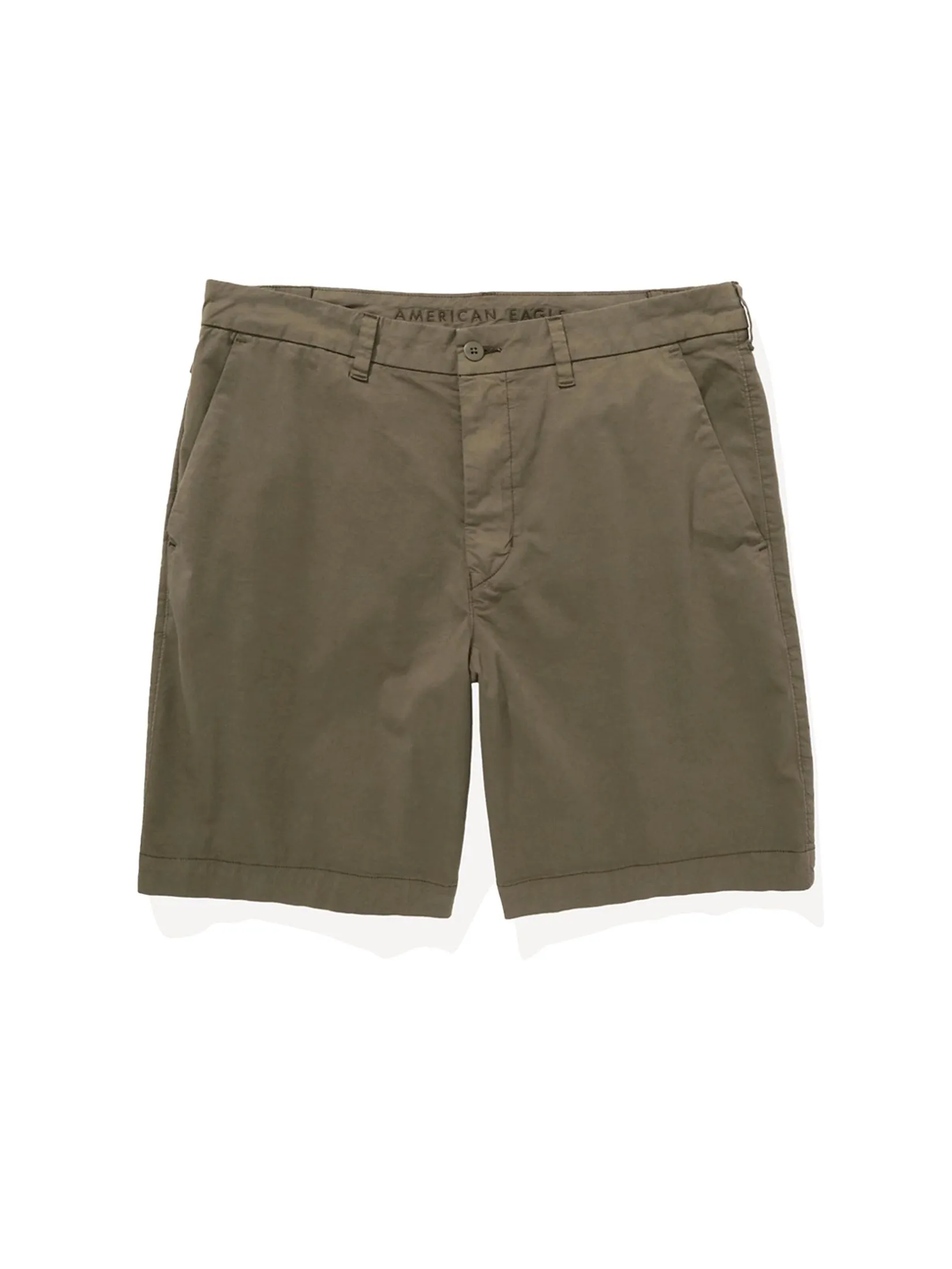 AMERICAN EAGLE MEN NEW 9 IN CHINO SHORT 329 CAMO GREEN Size - 30 EU