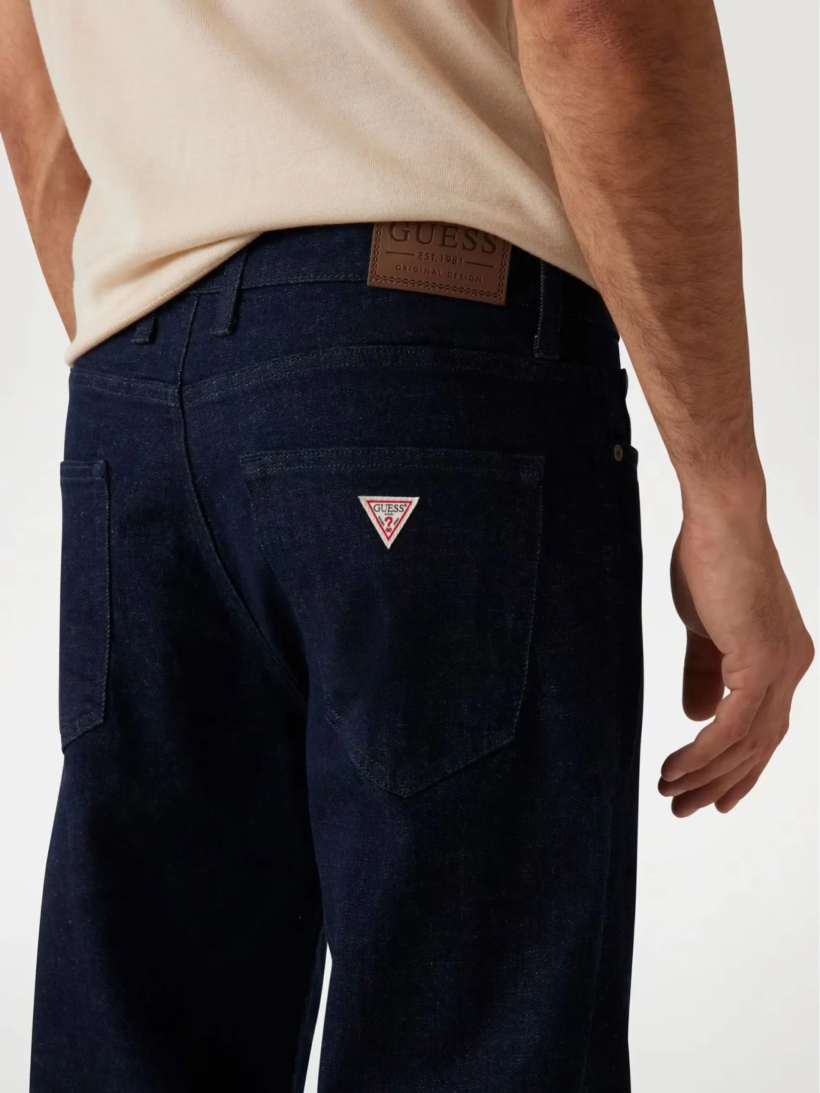 GUESS MEN relaxed fit stretch jeans M5GAR7D4YQ0 - Denim