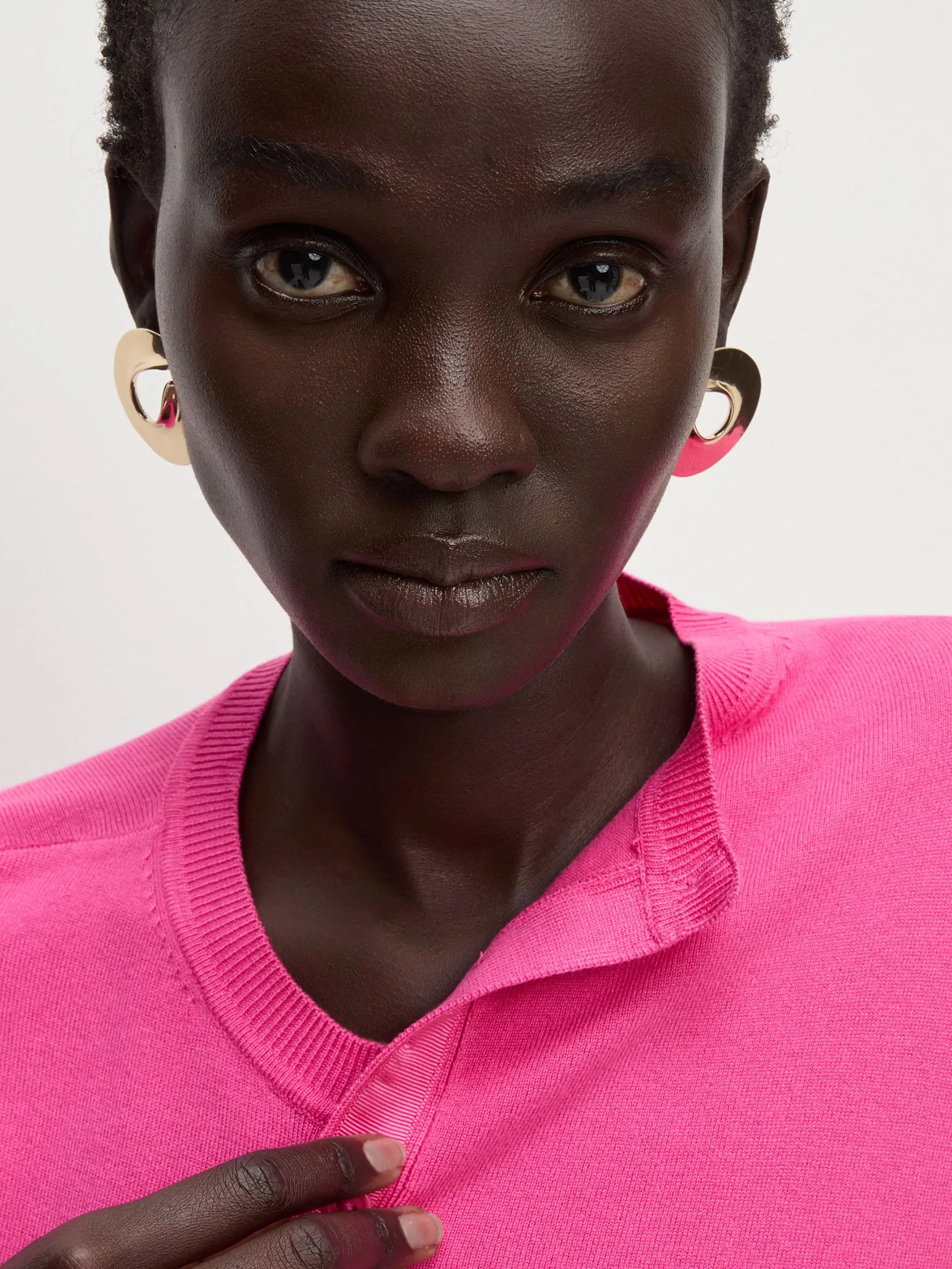 MARKS & SPENCER Women Cardigan Crew Neck Button Front