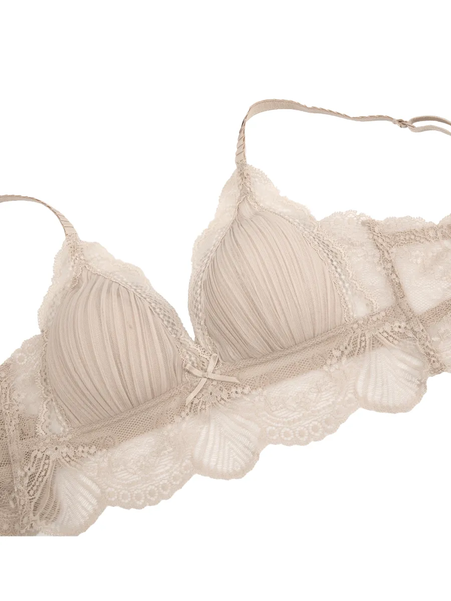 BSC LINGERIE Women NONWIRE BRA BB3387 BEIGE