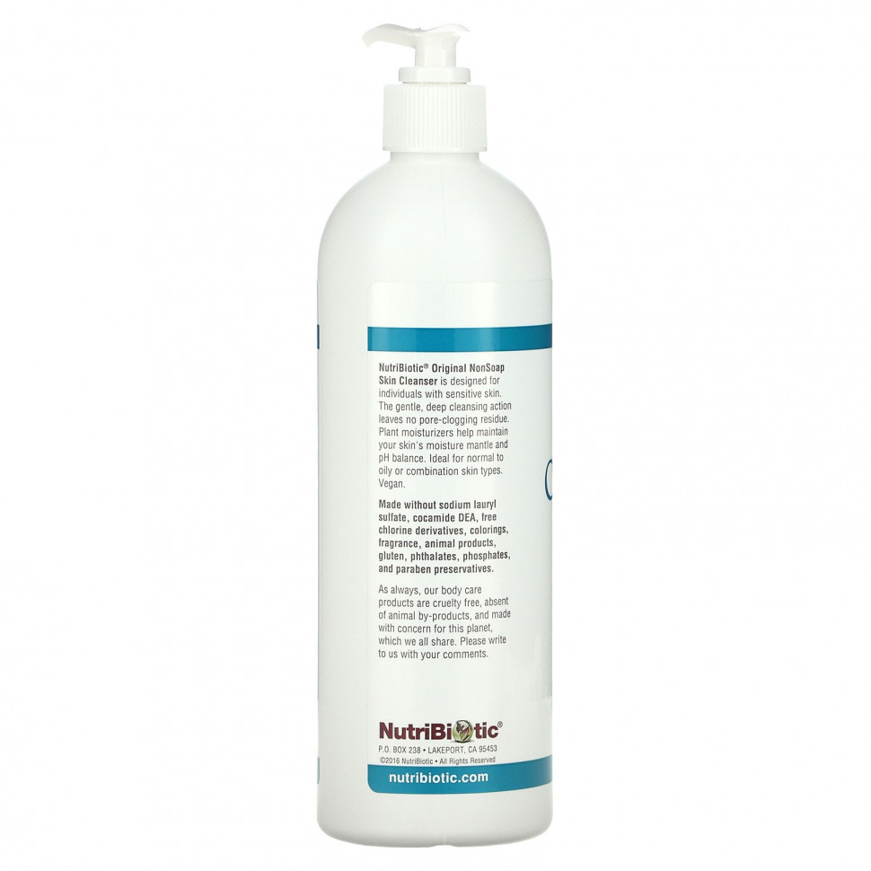 NutriBiotic, средство для умывания, без мыла, оригинальная рецептура, 473 г (16 жидк. унций)