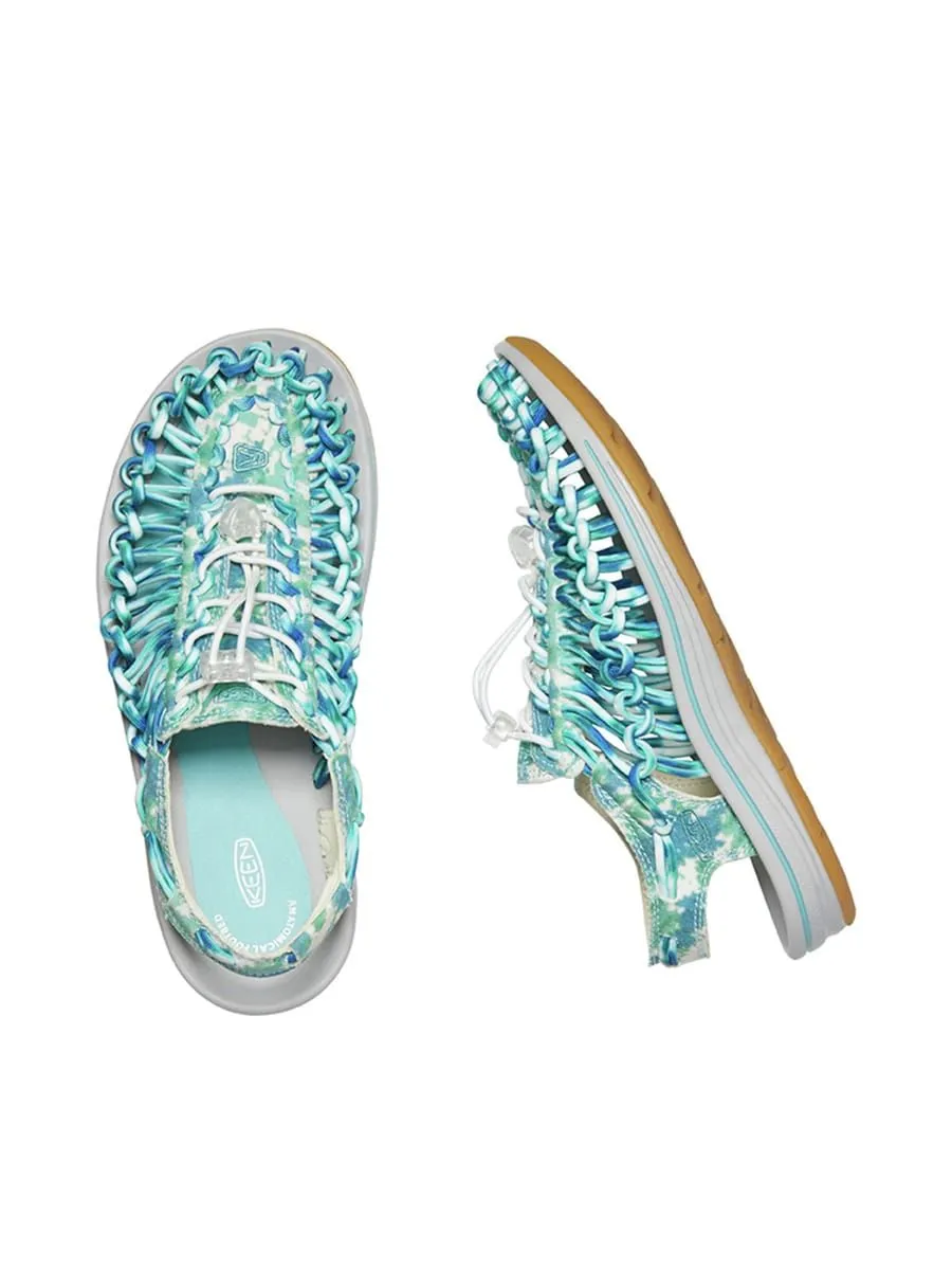 KEEN 1026234 W-UNEEK Shoes Canvas Porcelain/Tie Dye
