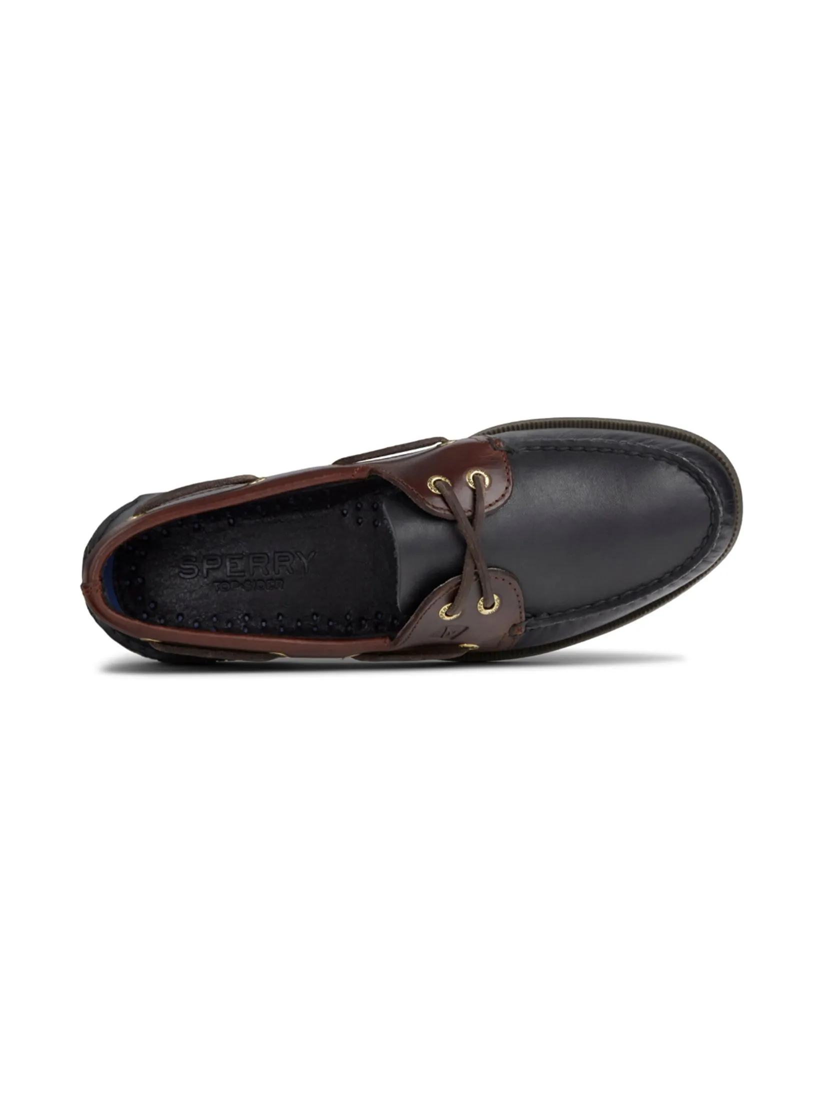 SPERRY MEN BLACK/AMARETTO A/O 2-EYE