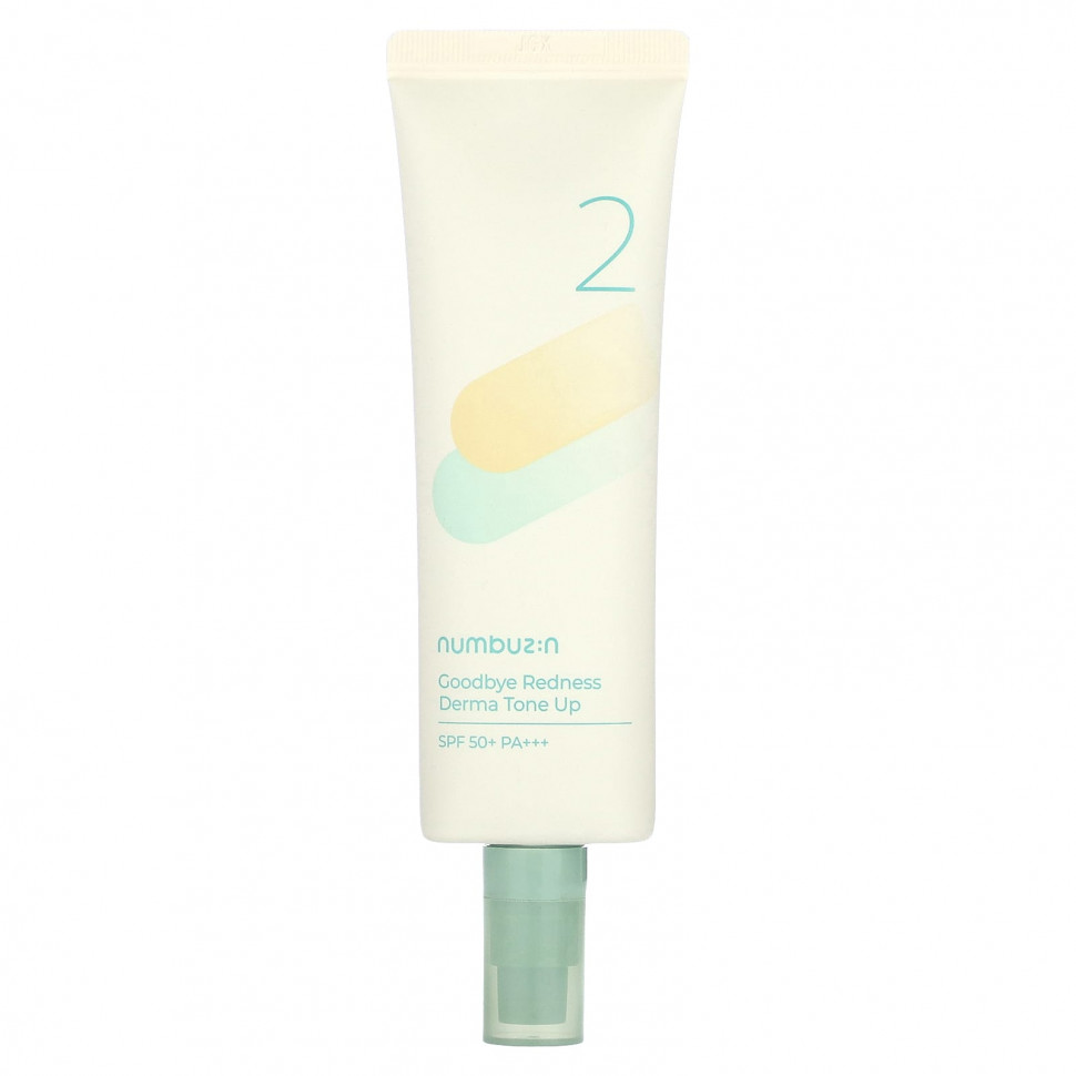 Numbuzin, Goodbye Redness, Derma Tone Up, SPF 50+ PA +++, № 2, 50 мл (1,69 унции)