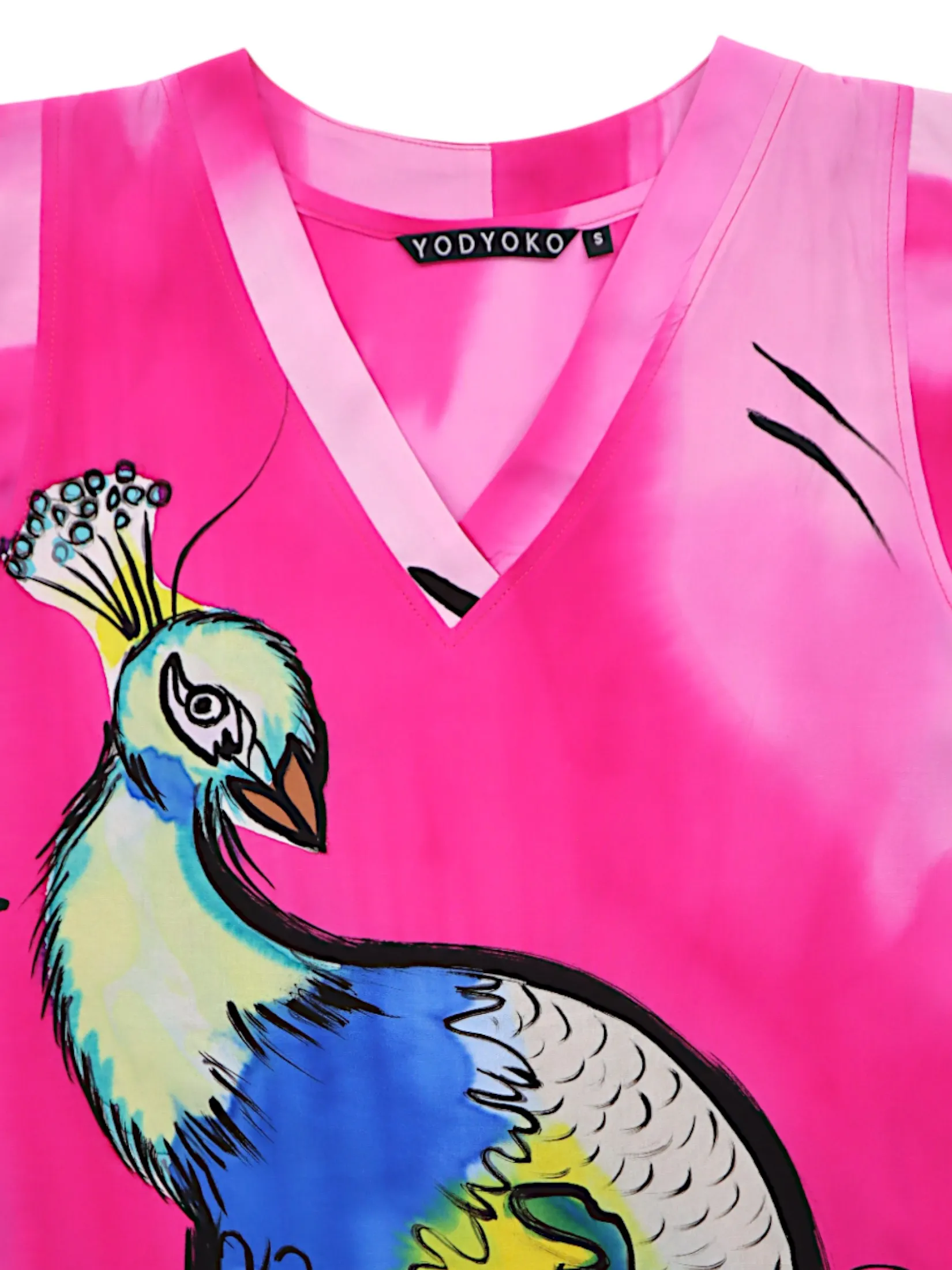 YODYOKO Woman Sleeveless Dress - Pink : Peacock of Glory