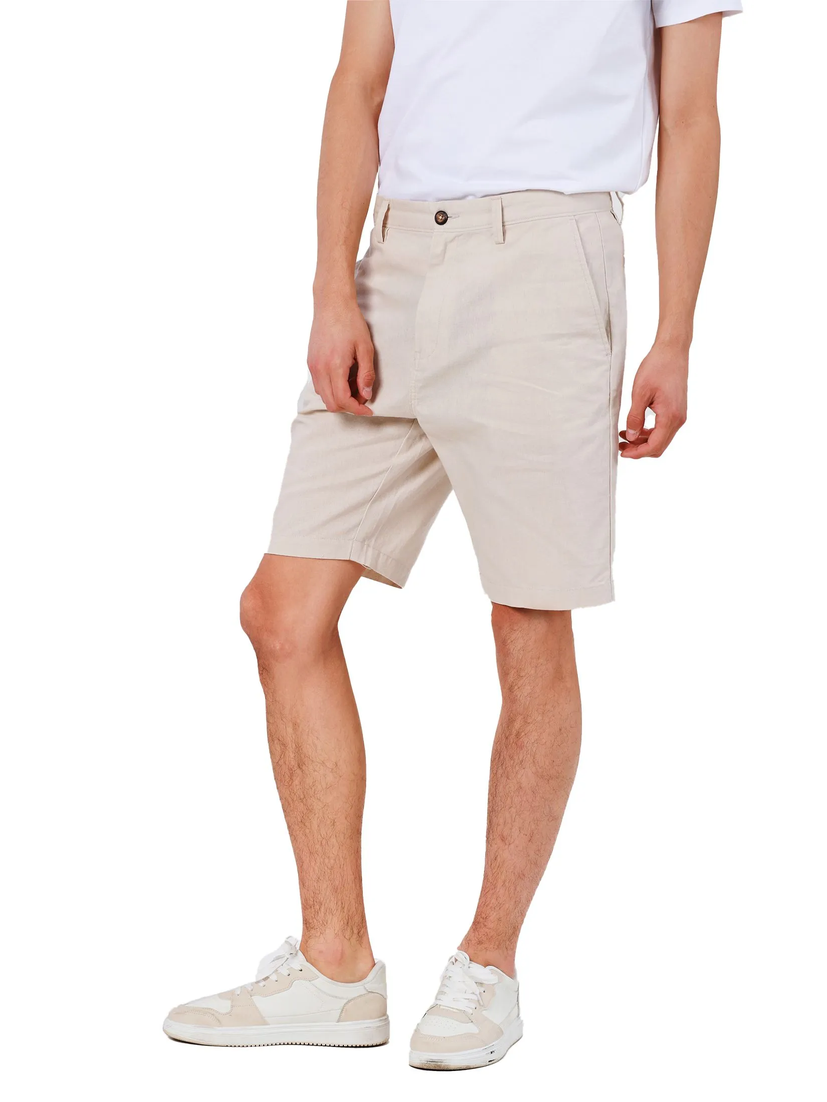 JOHN HENRY Men's Shorts (Slim Fit) Rejuvenate Vacation Beige