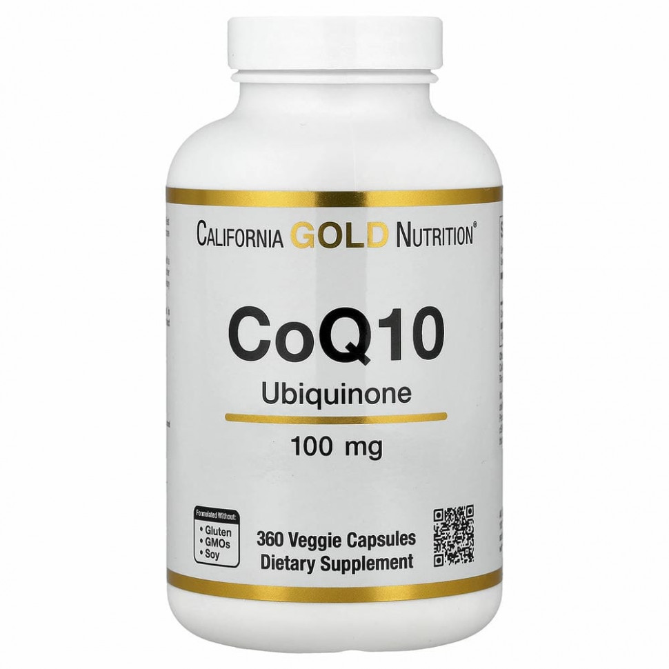 Lake Avenue Nutrition, коэнзим Q10, класса USP, 100 мг, 360 растительных капсул