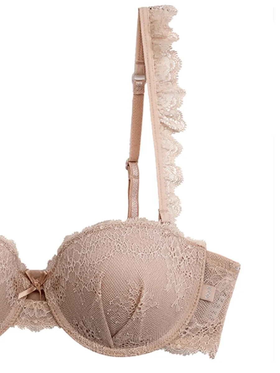 ELLE LINGERIE Women BRASSIERE MOLDED BRA LB6565 BEIGE