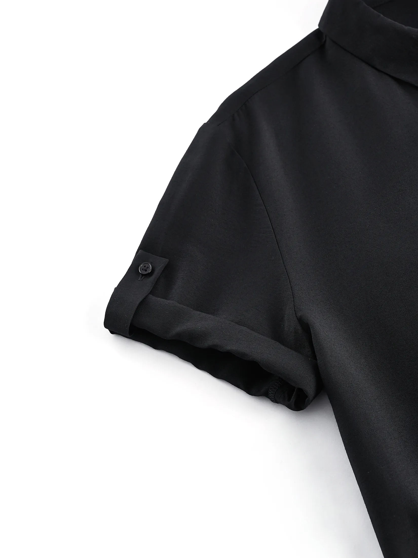 G2000 Women Clothing Shirt Collar Blouse With Necklaceblouse Loose Fit - Black