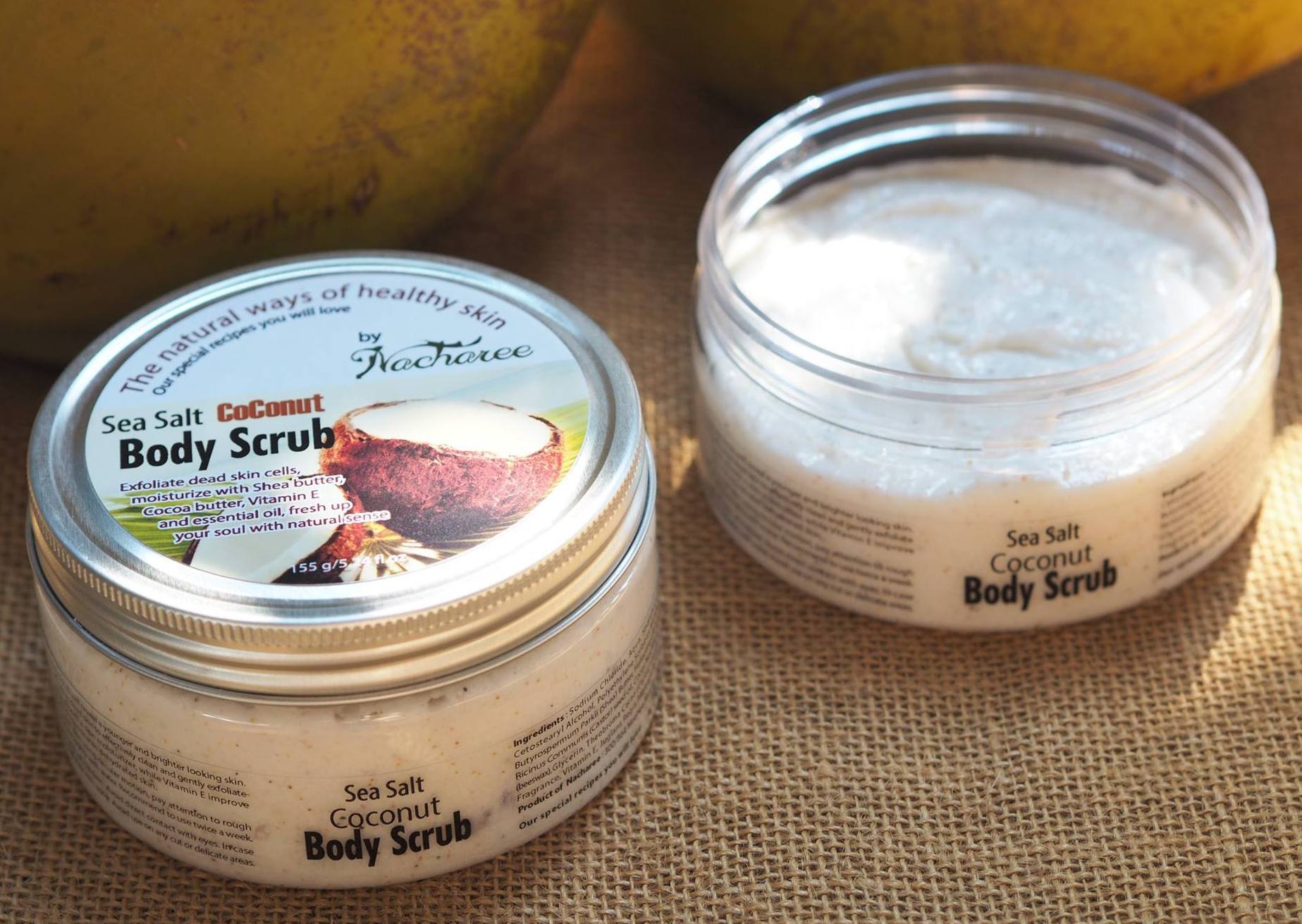 Кокосовый спа - скраб для тела с маслом ши 200 мл