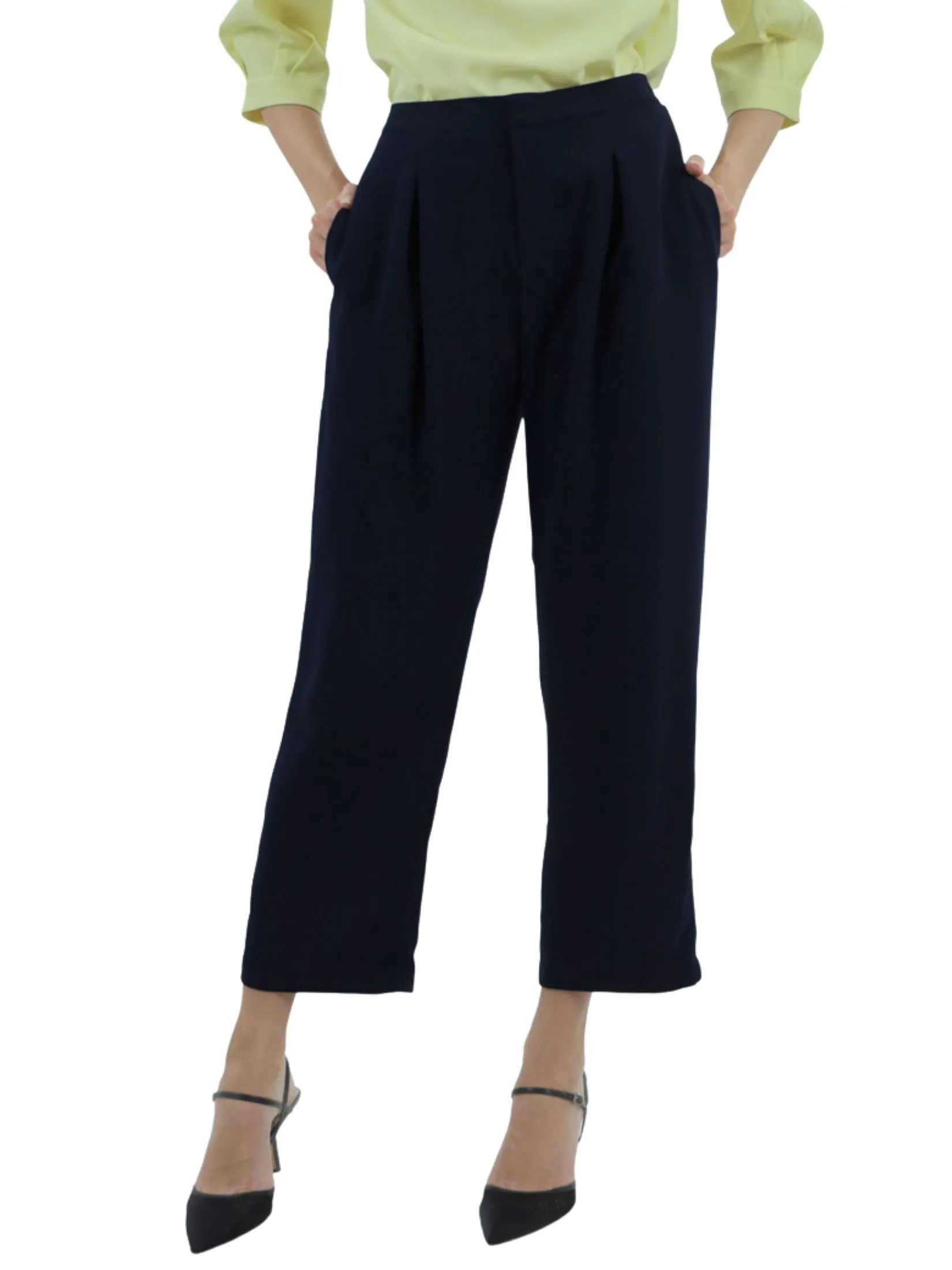 VERONIQA Women Pants Trousers Amunzen Navy Blue