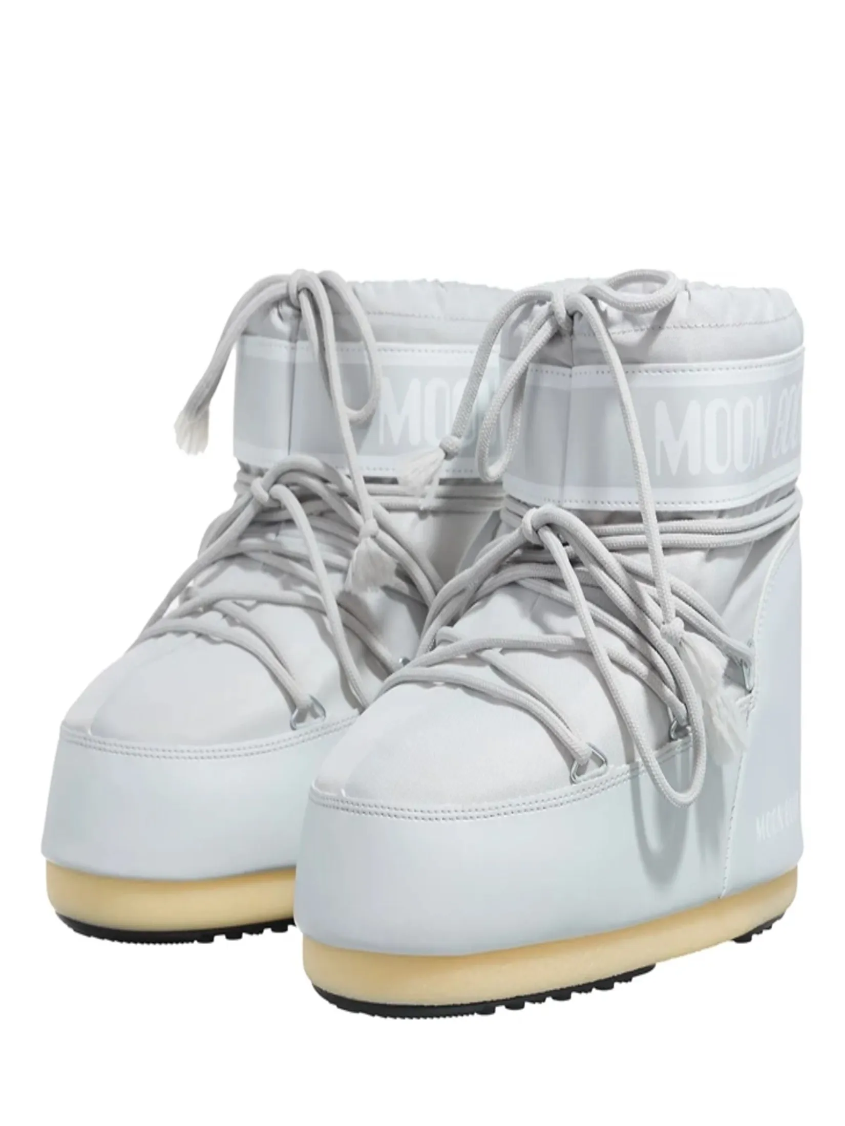 MOON BOOT BOOTS  ICON LOW NYLON IN GLACIER GREY