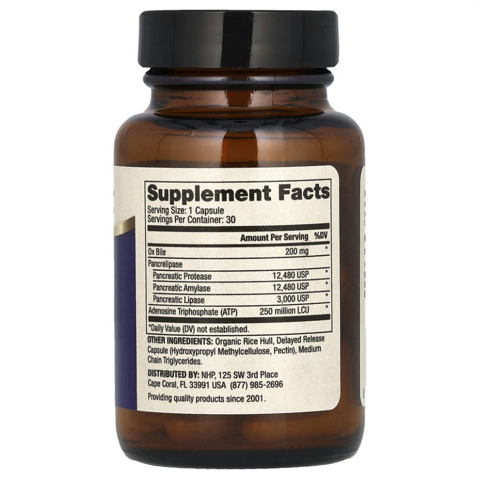 Dr. Mercola, ферменты желчного пузыря, 30 капсул