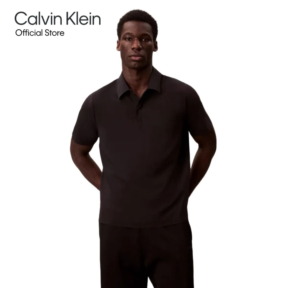 CALVIN KLEIN Men s Regular Fit Polos Black Size - L