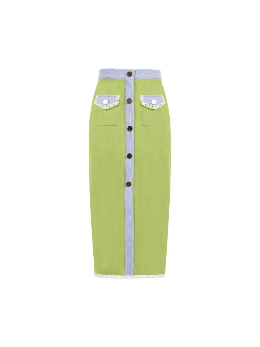 ASV ( SS24 )Gemy Women Skirt Green
