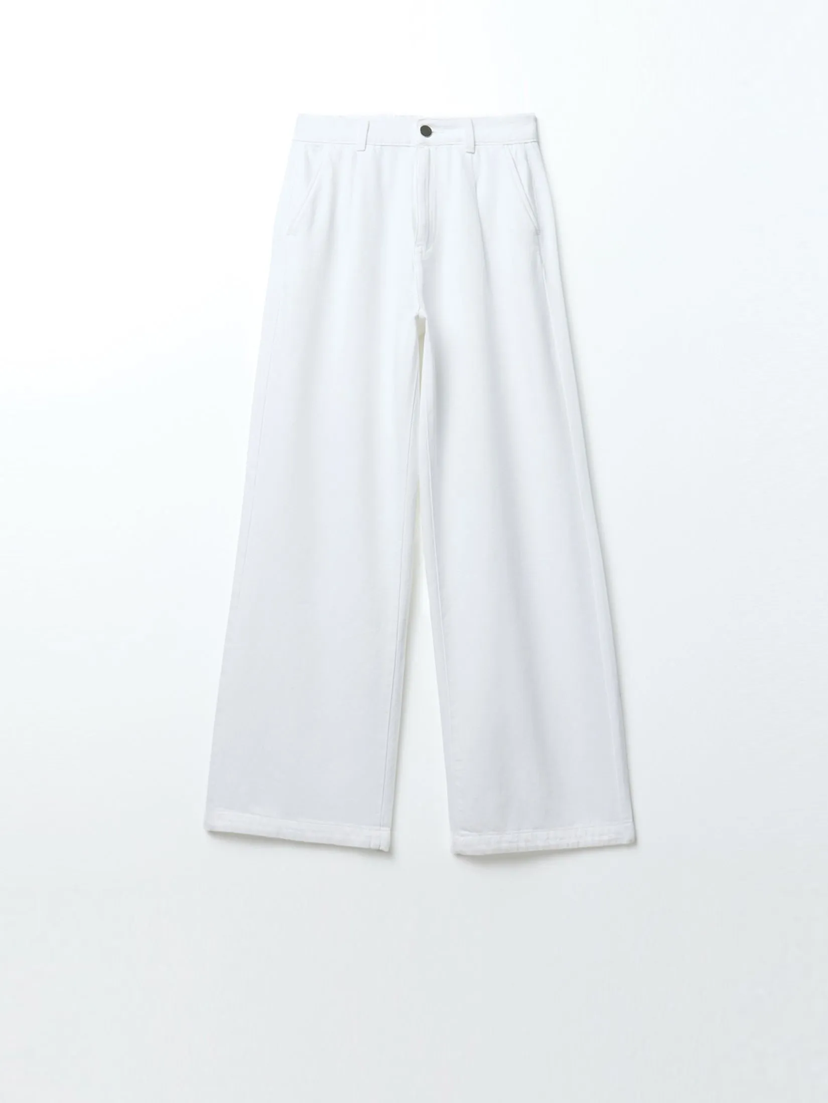 SFERA Women Jeans Denim Wide Leg White