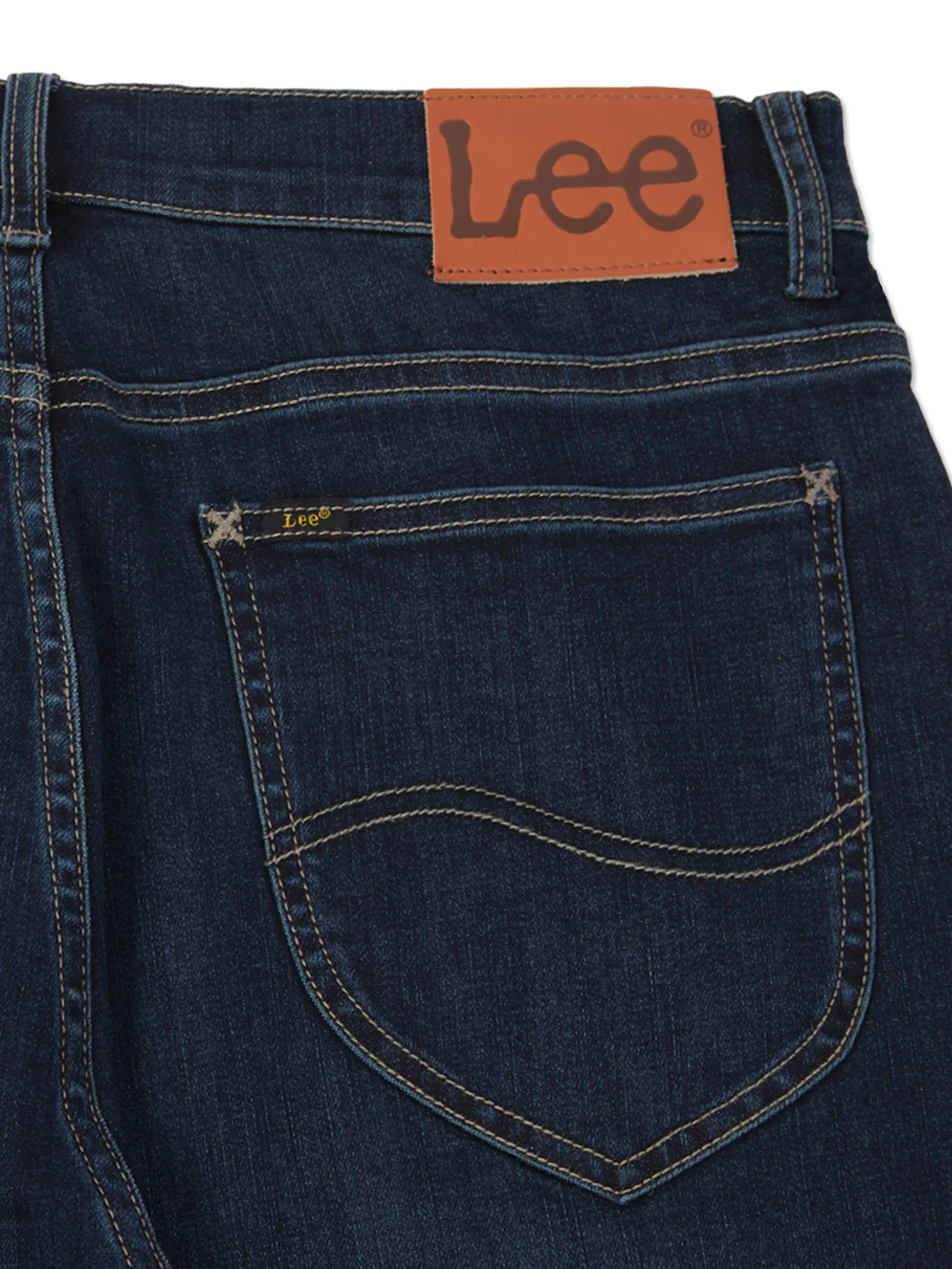 LEE Men s Jeans Mid Eddie Fit Dark Indigo