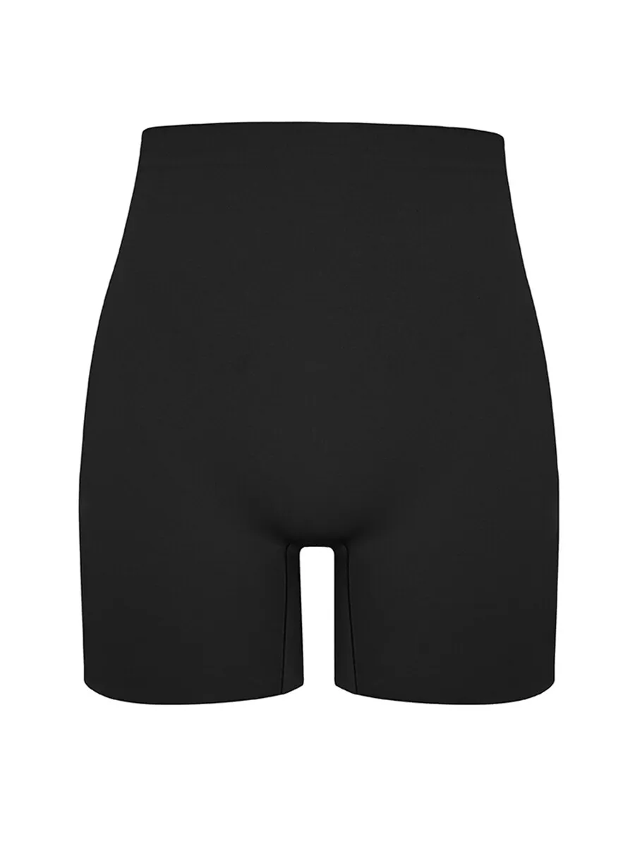 SABINA Seamless Shapewear Mid Waisted Shorts - Black Size - XL