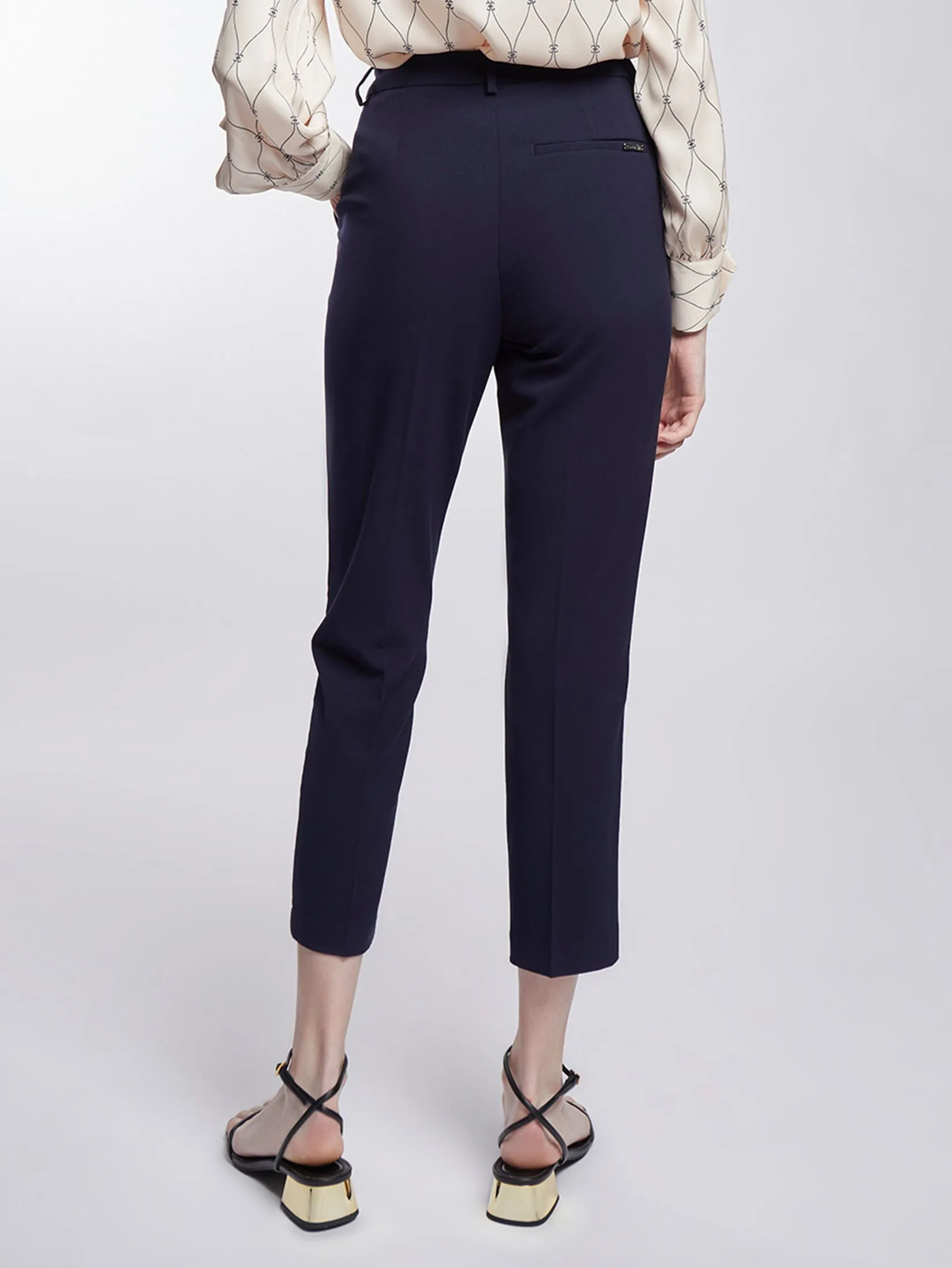 ESPADA Slim Fit Trousers Femail Blue