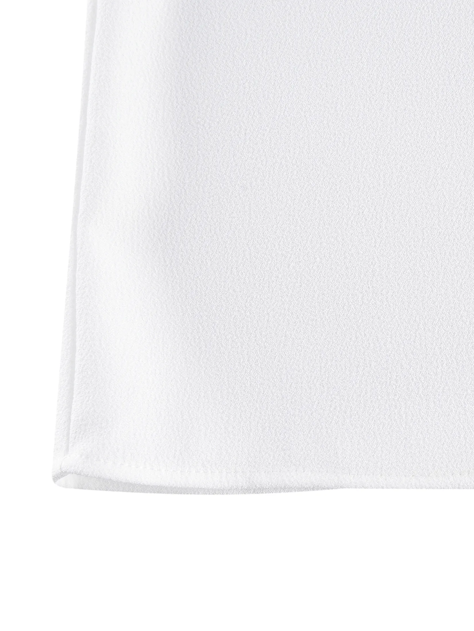 G2000 Women Clothing Crepe Ruffled Stand Collar Sleeveless Blouse  Regular Fit - Off-White