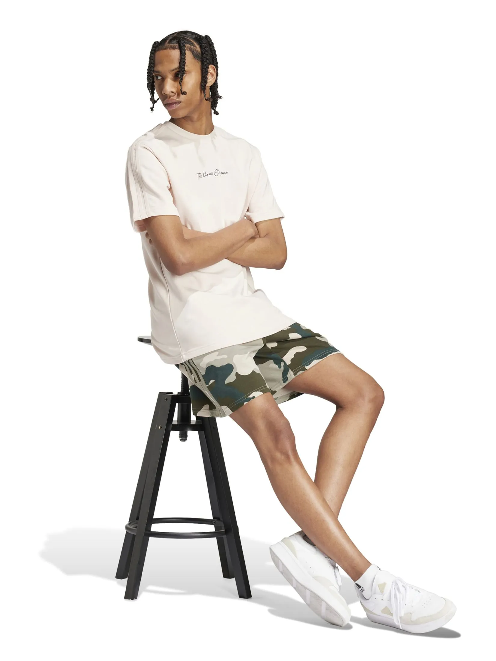 ADIDAS Men T-Shirt Modern Classics Graphic IW2649 Wonder Quartz