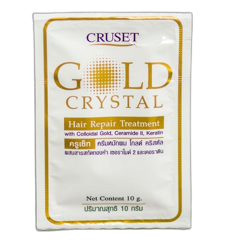 Маска для волос с золотом и кератином Cruset 10 мл