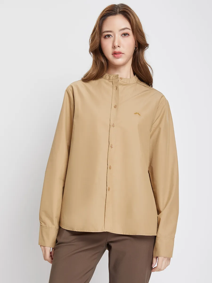 ALUMNUS Women Shirt Long Sleeves Khaki