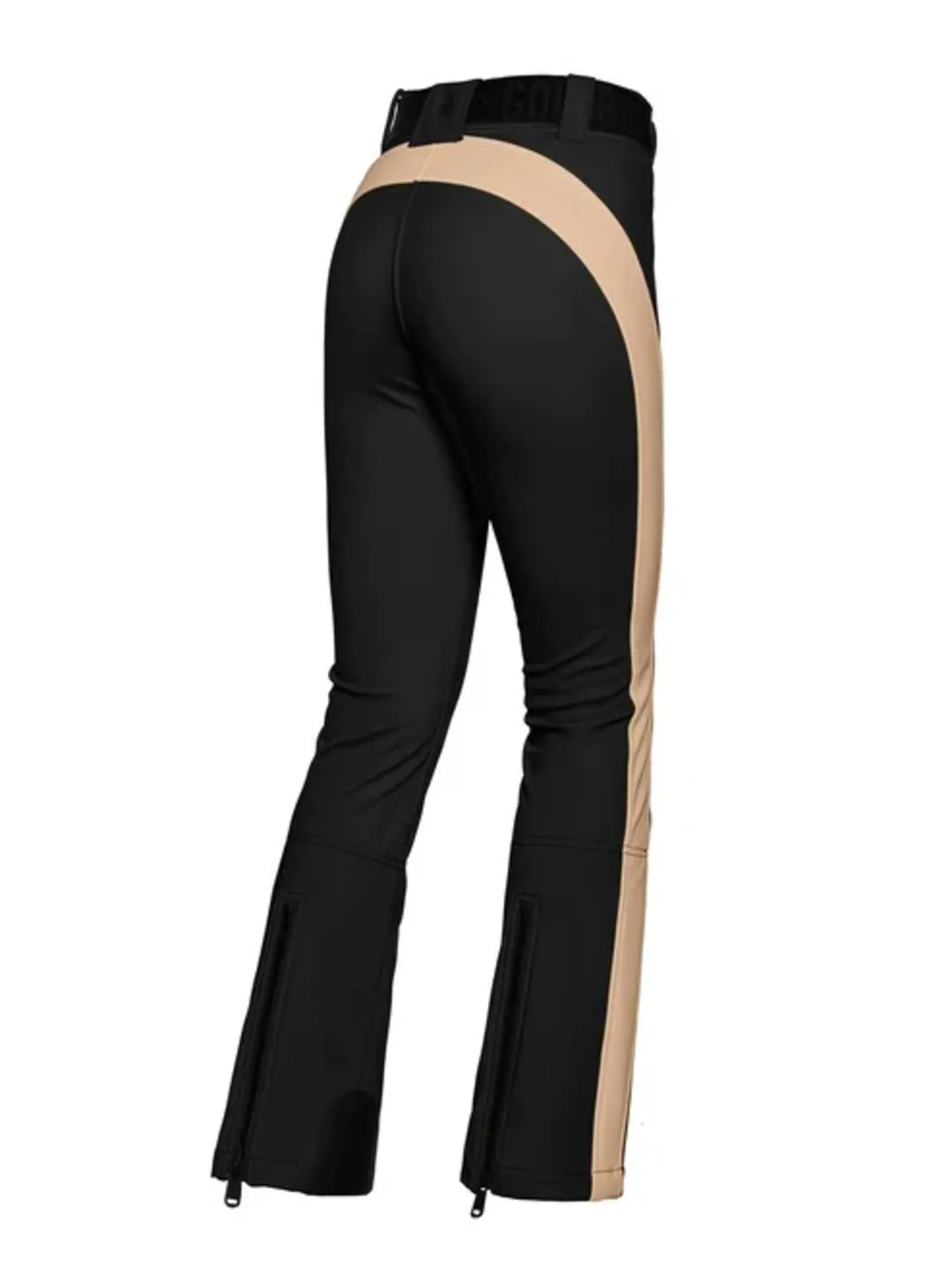 GOLDBERGH RUNNER SKI PANTS IN BLACK/LATTE