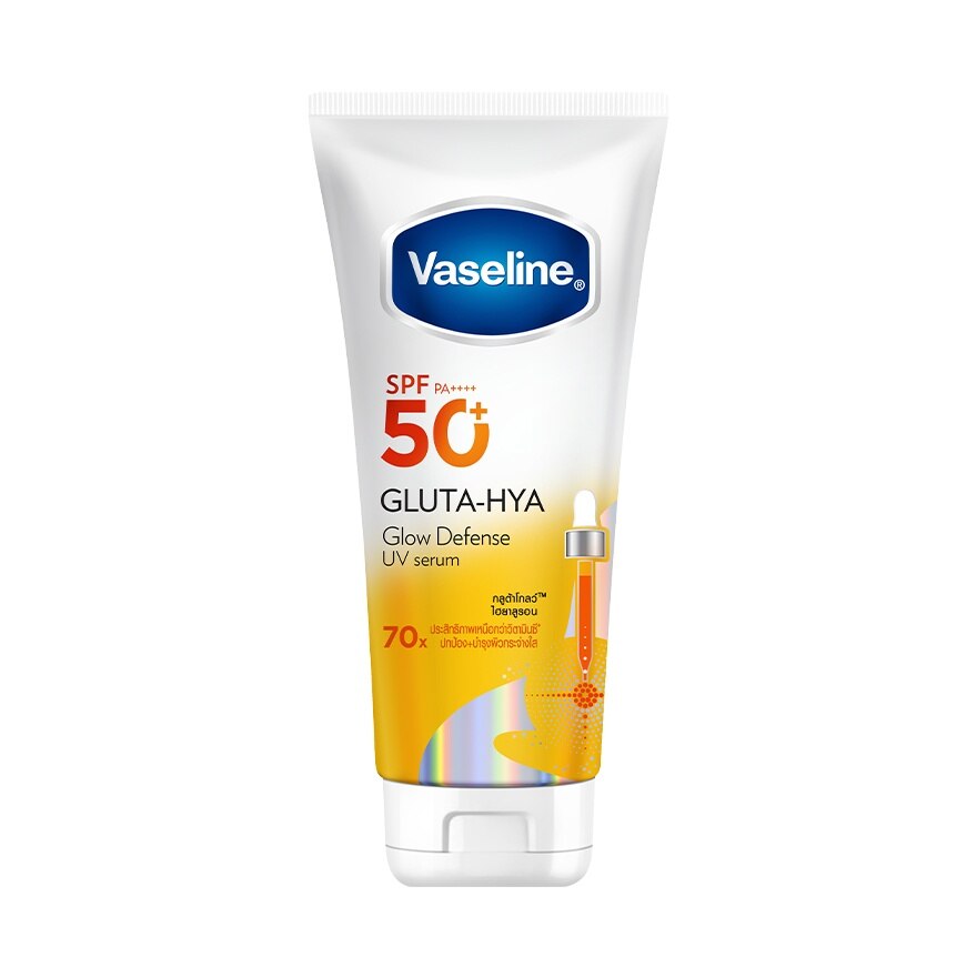 Vaseline Gluta-Hya Glow Defense UV Serum SPF50+ PA++++ 260 Ml. - Yellow