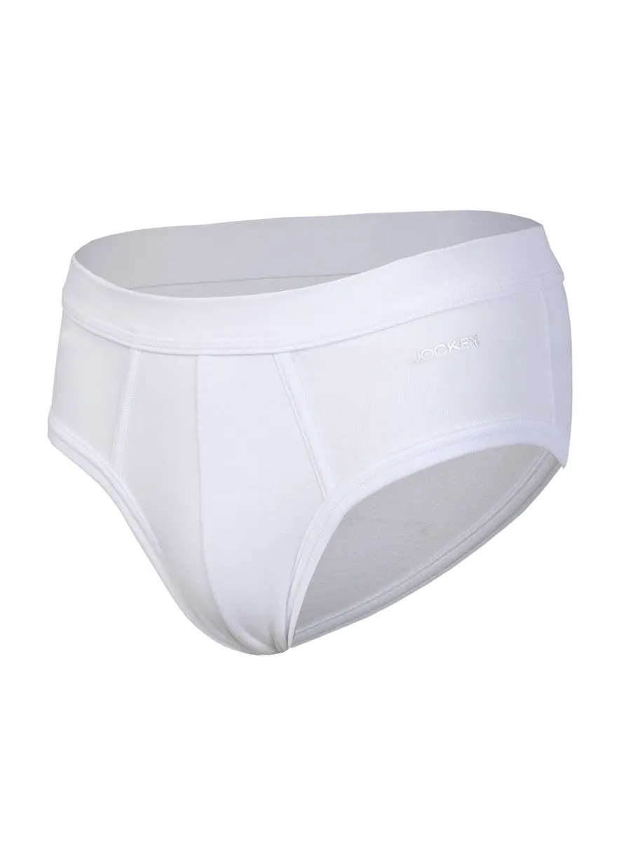 JOCKEY UNDERWEAR Men's VALUE PACK BRIEFS WHITE (Pack3)