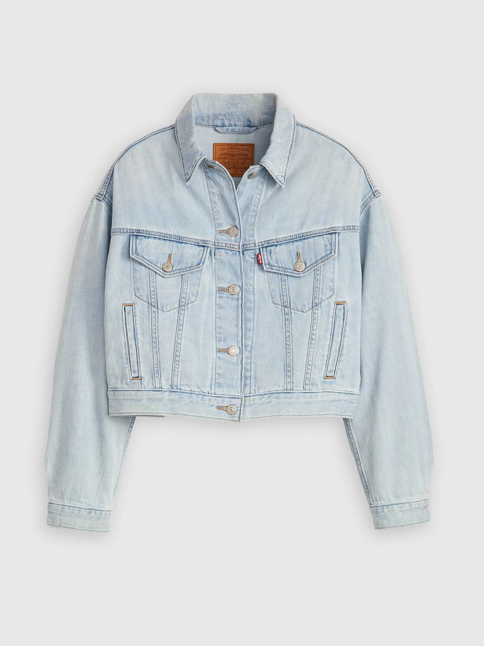 LEVI'S Women's Shrunken '90s Trucker Jacket Light Blue