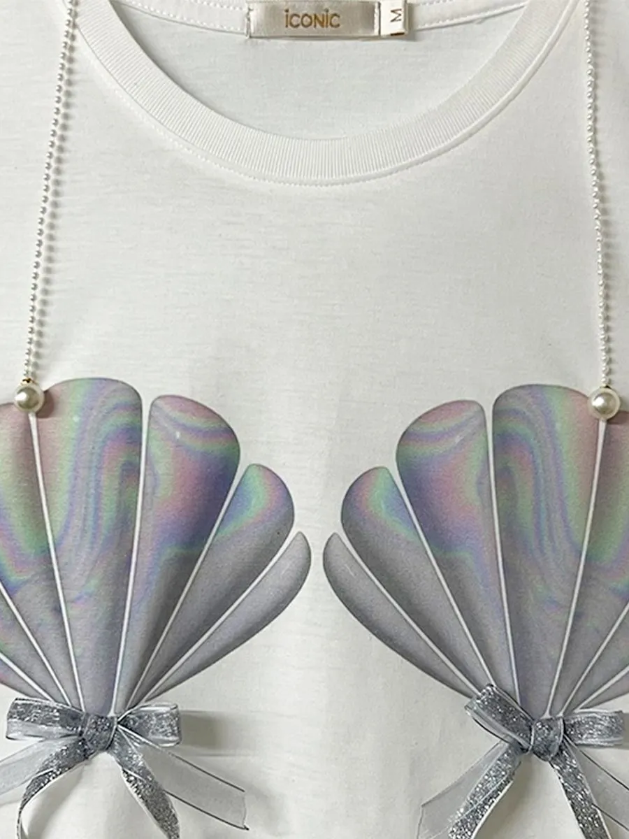 ICONIC WHITE LITTLE MERMAID T-SHIRT