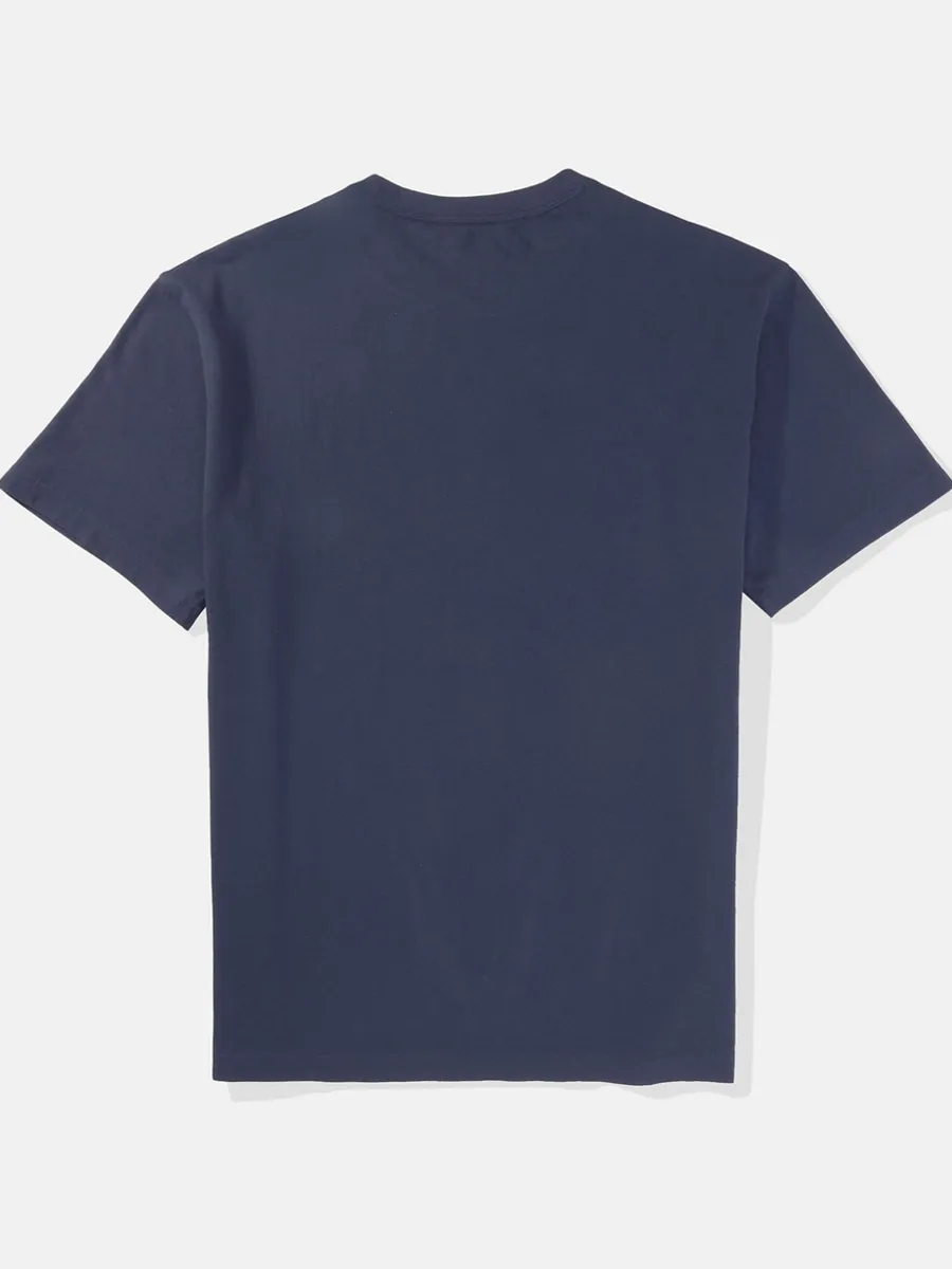 AMERICAN EAGLE MEN G SS INTL ELEVATED SET IN TEE- PC DYE + SERIOUSLY SOFT WASH 451 DARK BLUE