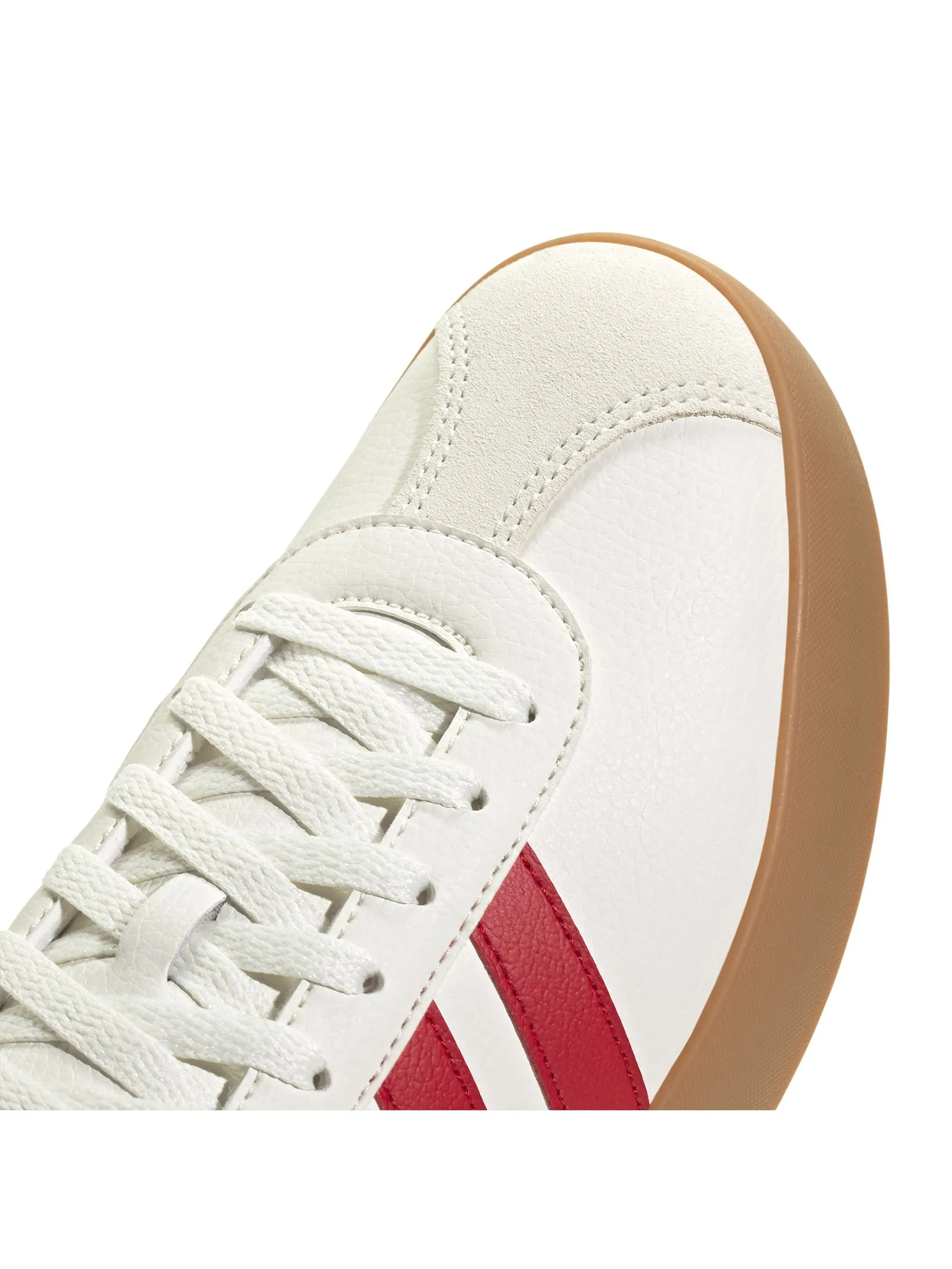 ADIDAS Men Sneakers VL Court 3.0 JR8633 White / Core White / Shadow Red / Better Scarlet