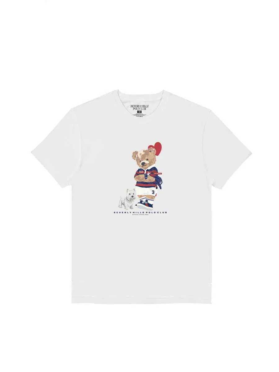 BEVERLY HILLS POLO CLUB White Men T-Shirt Family SET Model BNSG090