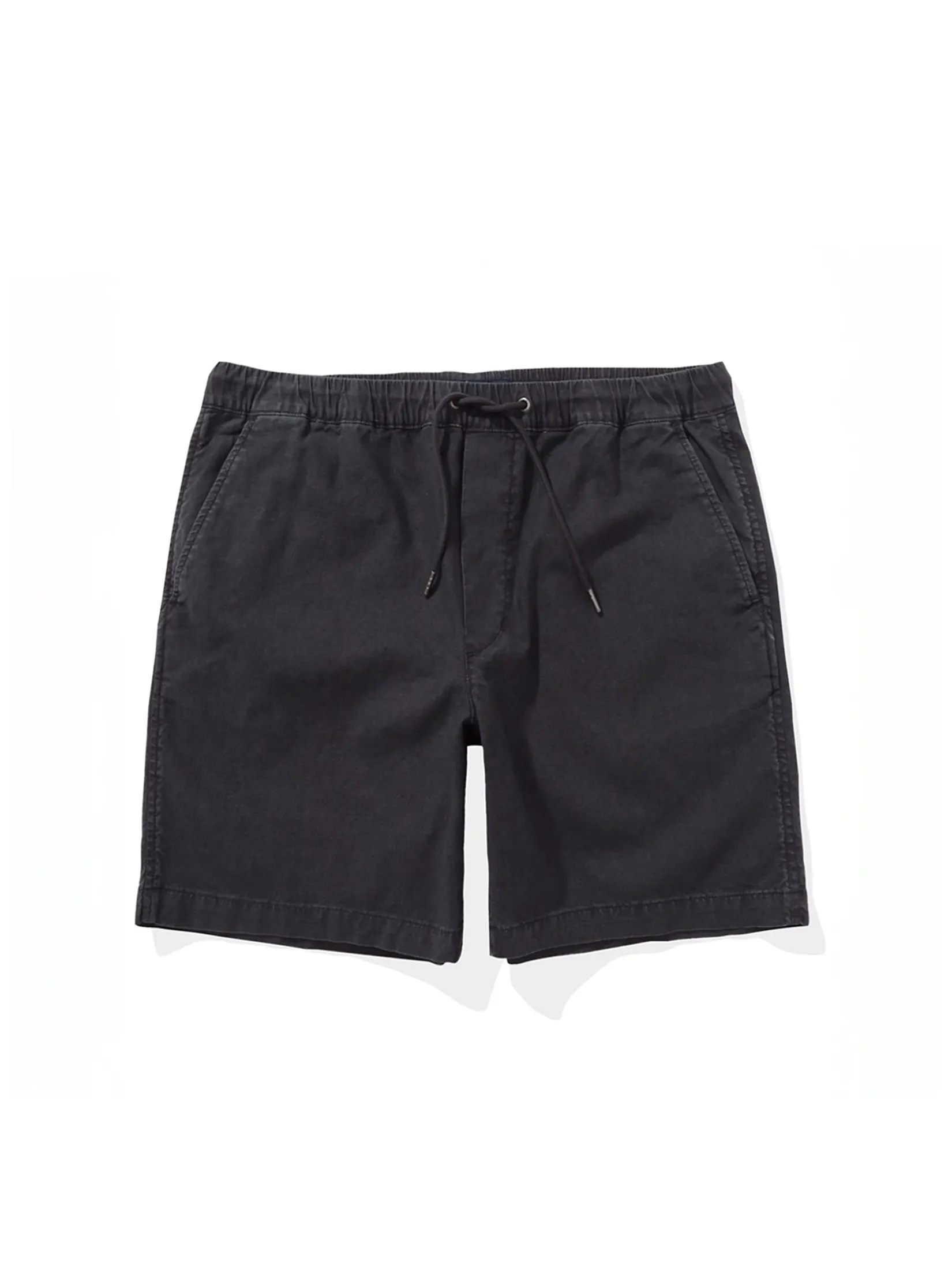 AMERICAN EAGLE MEN NEW 8 IN LUKE LINEN LIVED IN TREKKER SHORT 167 WASHED BLACK