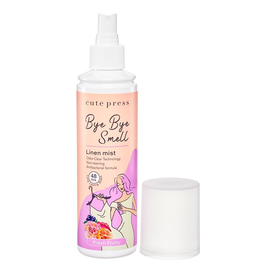 Cute Press Bye Bye Smell Linen Mist 240ml. Fresh Fruity