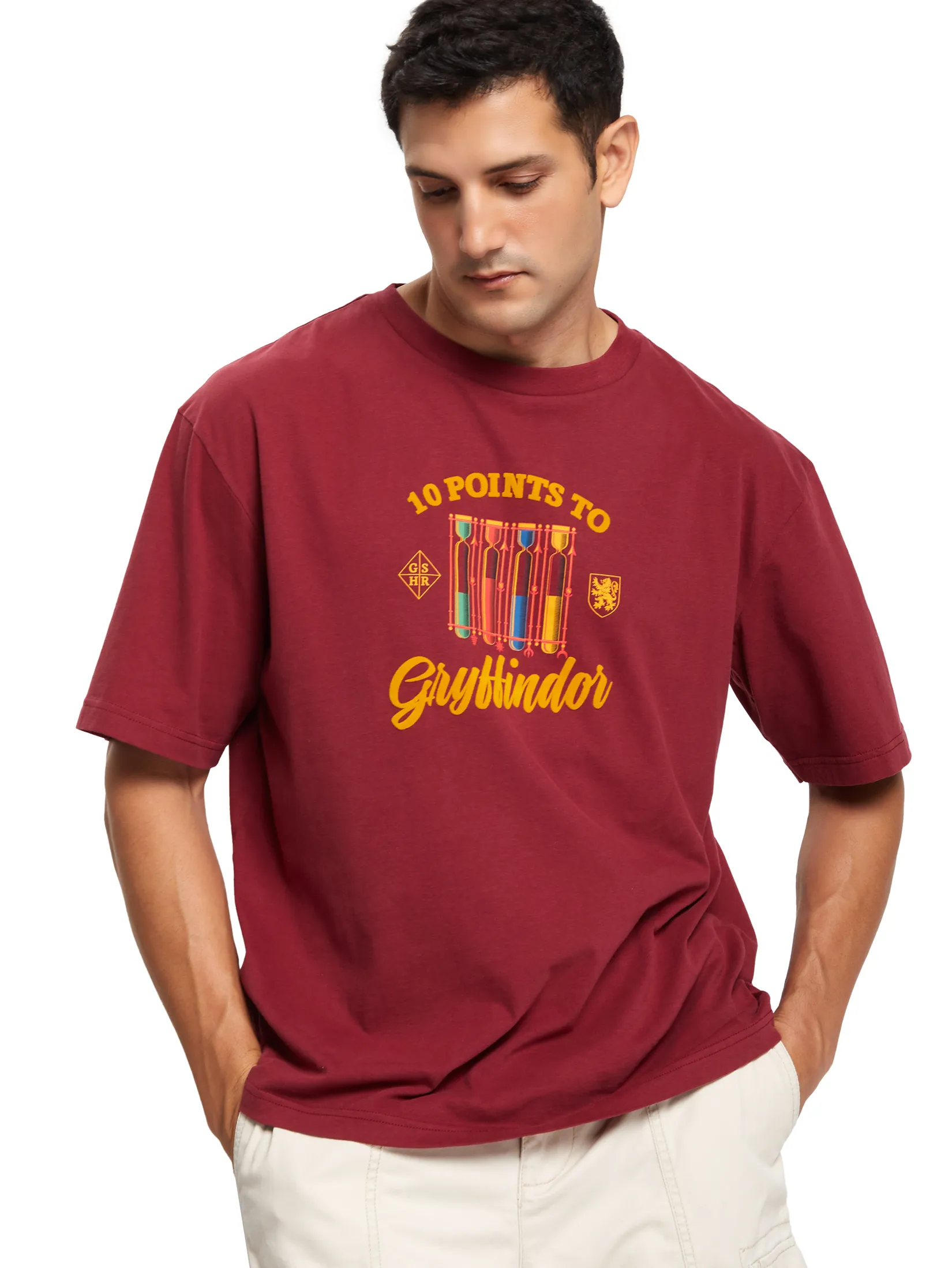 DEFRY 01 Men T-Shirt Short Sleeves Printed Red