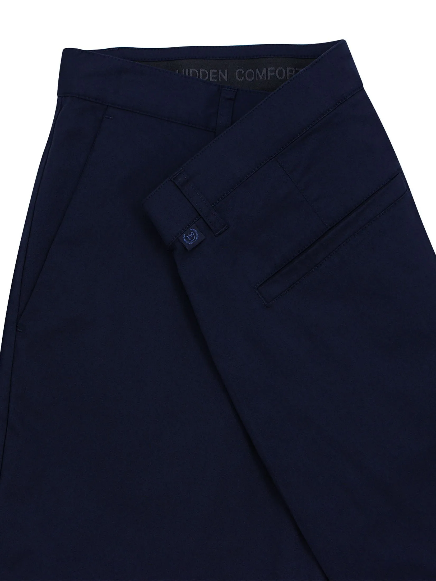 GIORDANO Men's Slim Cool-touch Shorts (180° Elastic Waist) Navy