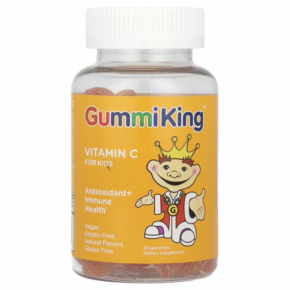 GummiKing, витамин C для детей, 60 жевательных таблеток