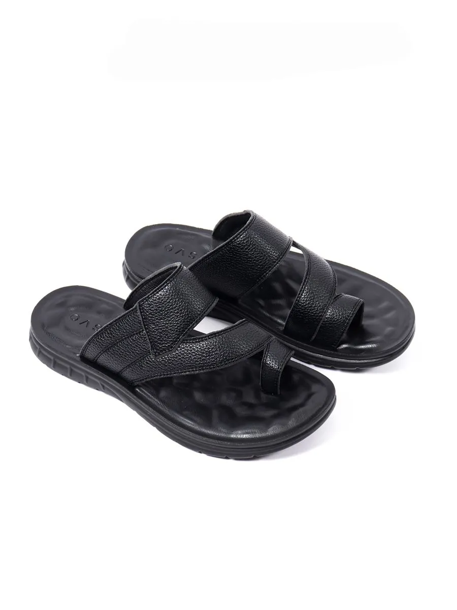 OASIS Men's Slip-on Sandals Black