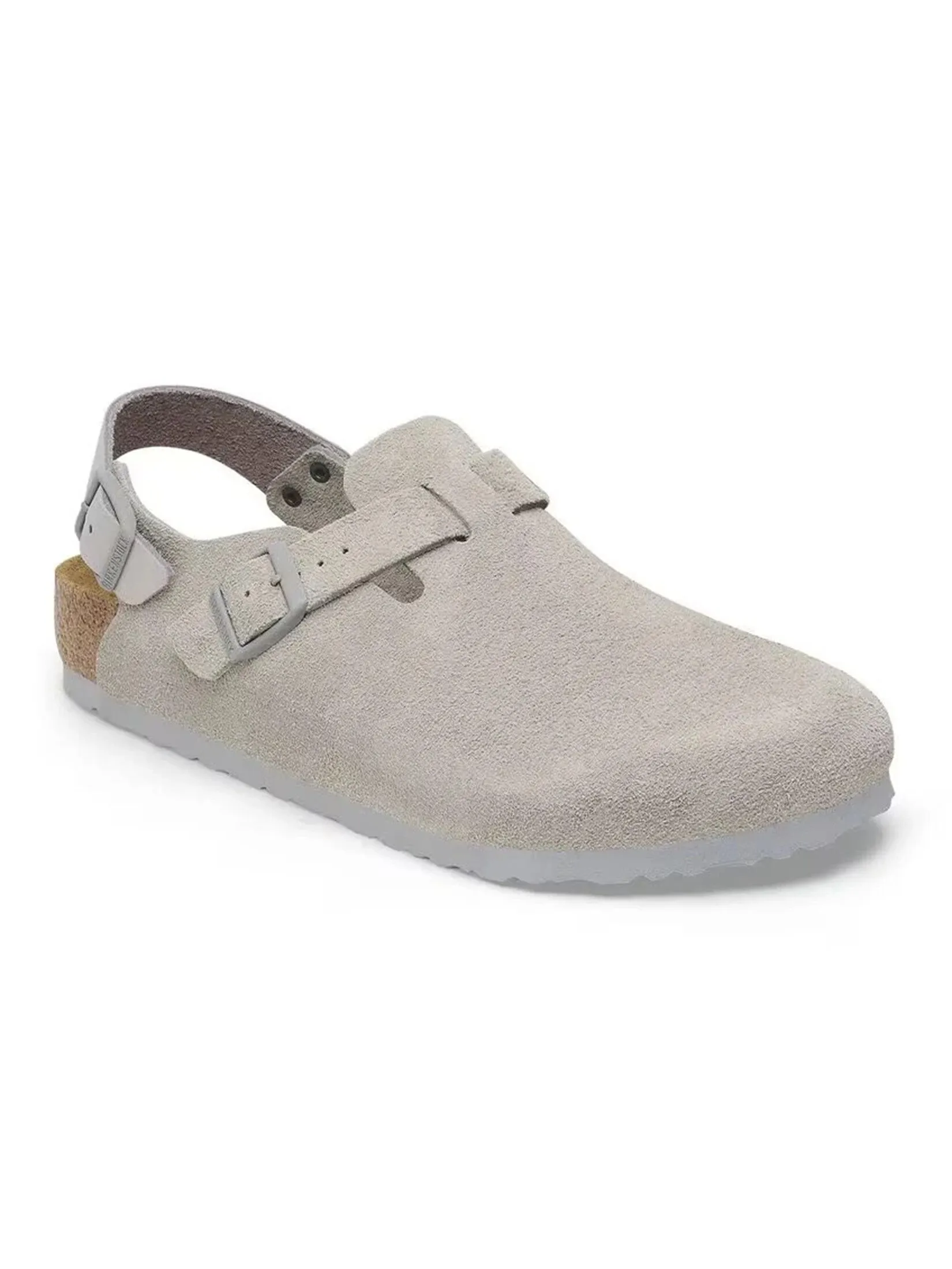 BIRKENSTOCK UNISEX SANDALS TOKIO SUEDE STONE COIN