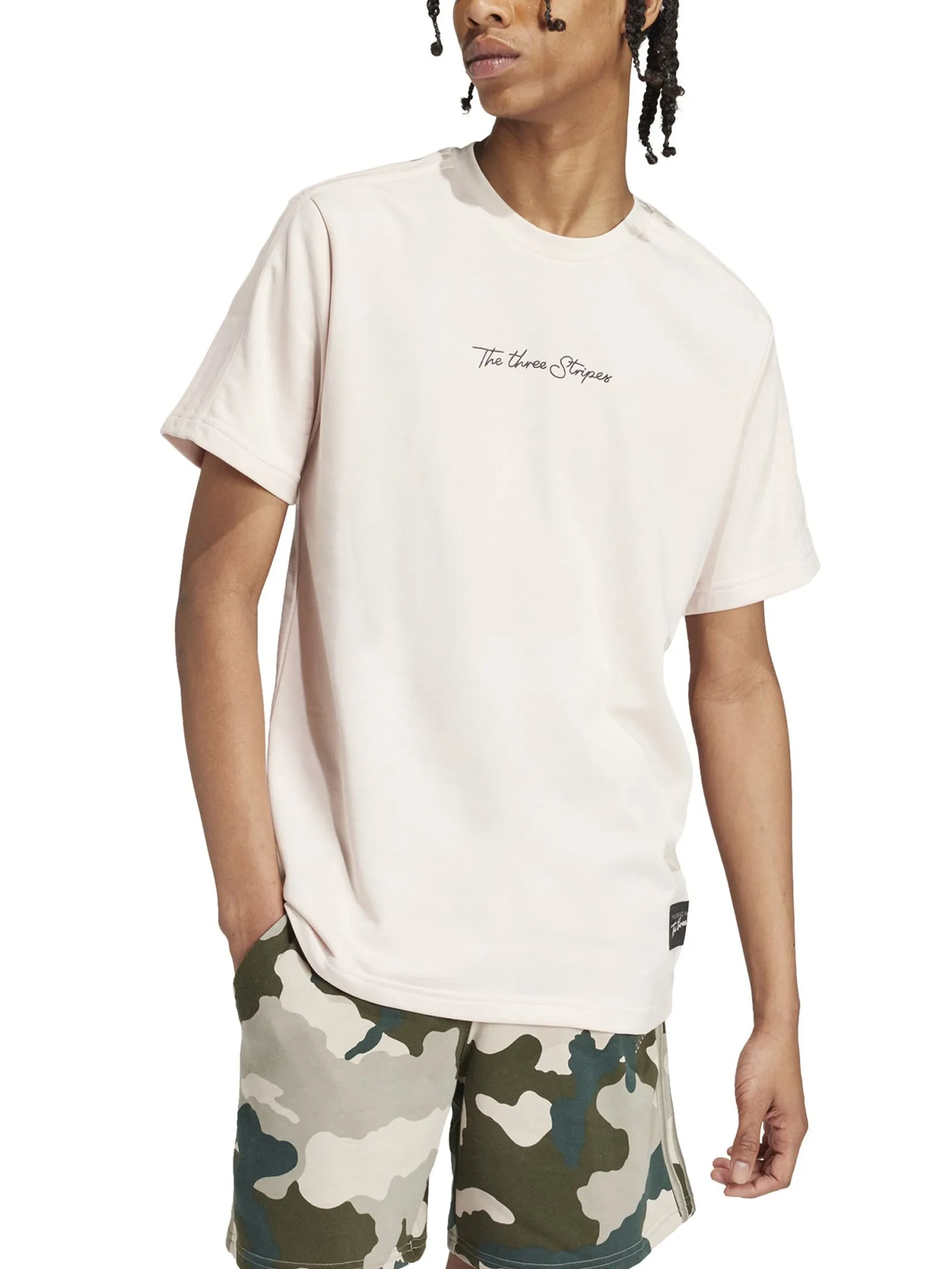 ADIDAS Men T-Shirt Modern Classics Graphic IW2649 Wonder Quartz